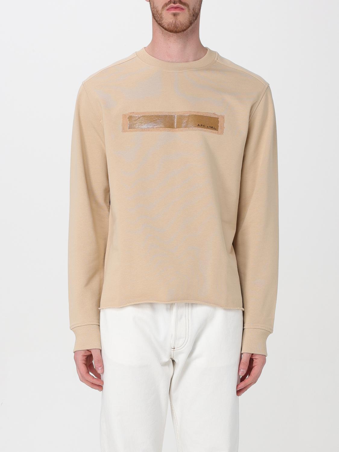 A.P.C. SWEATSHIRT: Sweatshirt men A.P.C., Beige - Img 1