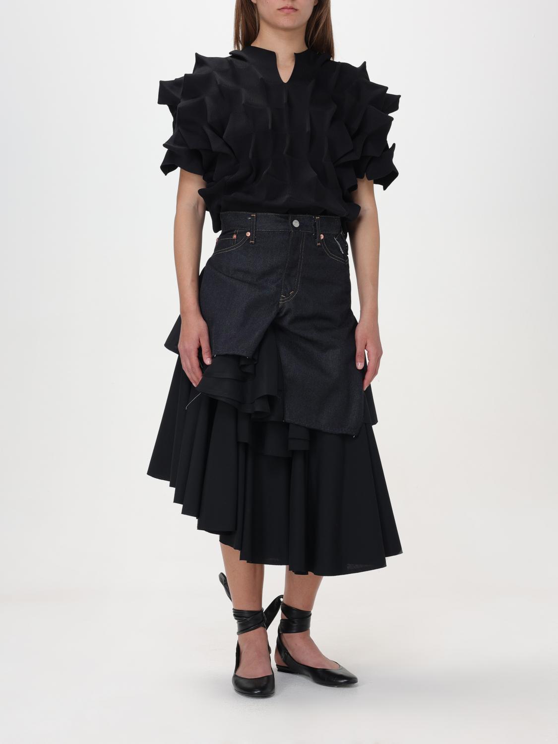 JUNYA WATANABE: Skirt woman - Denim | Junya Watanabe skirt