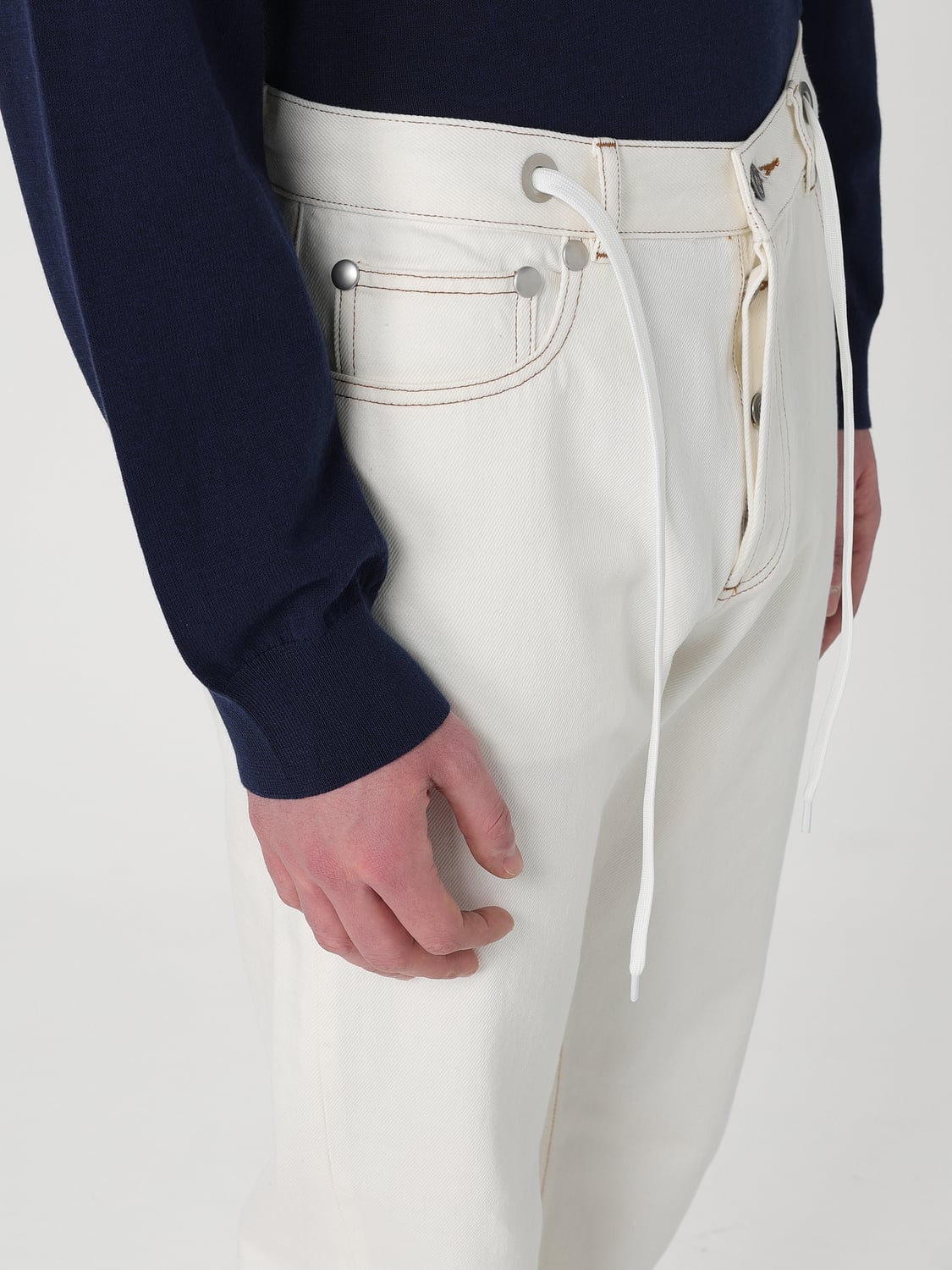 A.P.C. JEANS: Jeans A.P.C. in denim , Ecru - Img 4