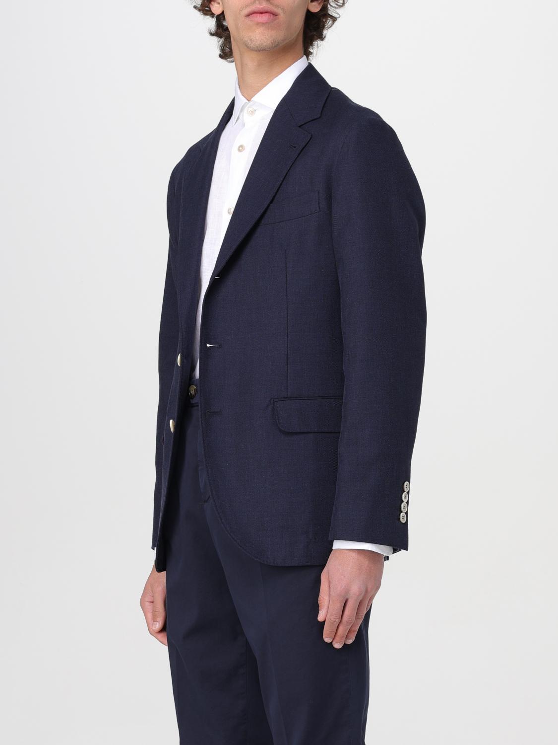 BRUNELLO CUCINELLI CHAQUETA: Chaqueta hombre Brunello Cucinelli, Azul Oscuro - Img 4