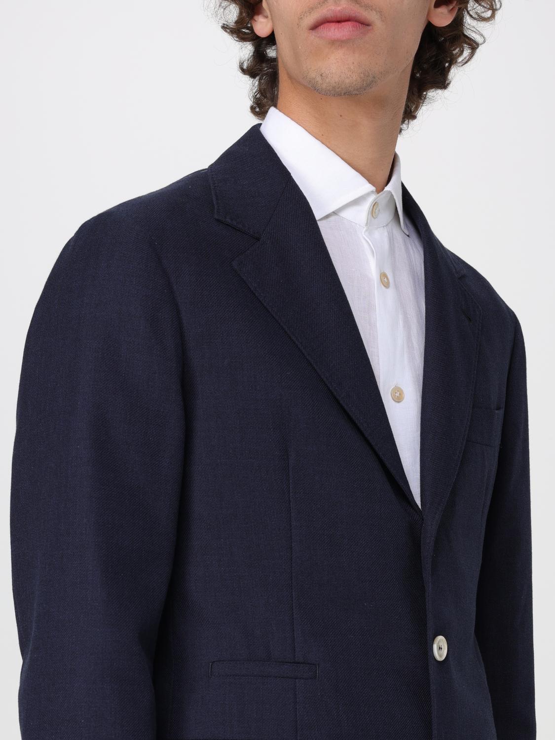 BRUNELLO CUCINELLI CHAQUETA: Chaqueta hombre Brunello Cucinelli, Azul Oscuro - Img 5
