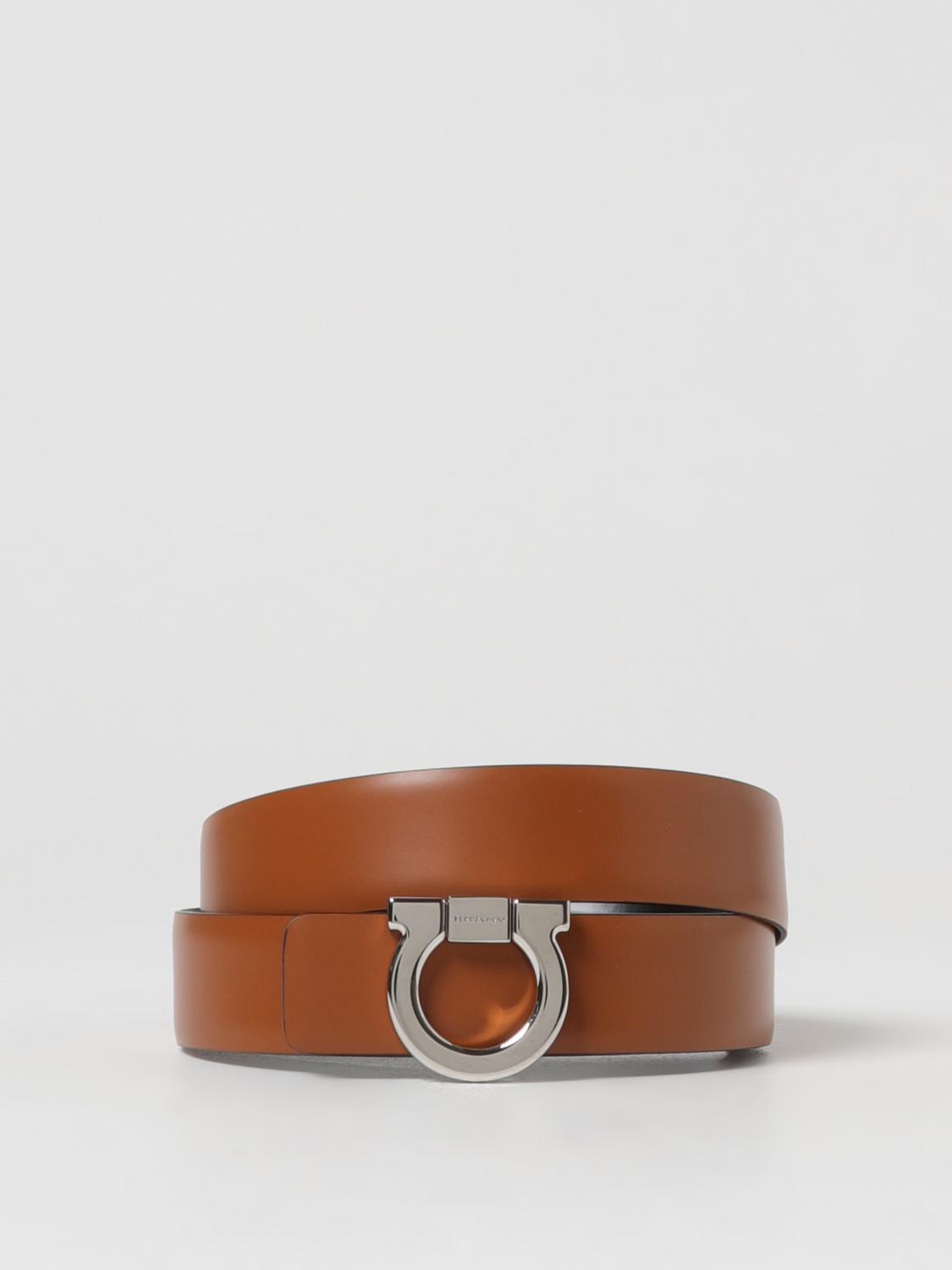 Ferragamo ベルト メンズ - ブラウン | 670319 771991 | GIGLIO.COM
