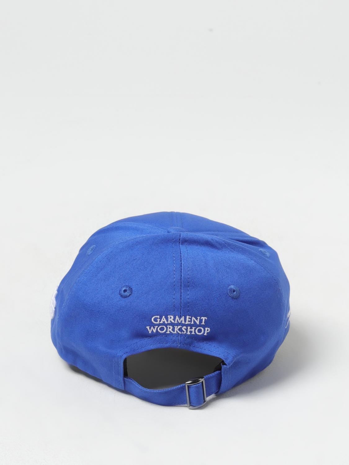 GARMENT WORKSHOP CAPPELLO: Cappello Garment Workshop in cotone con logo ricamato , Royal - Img 3