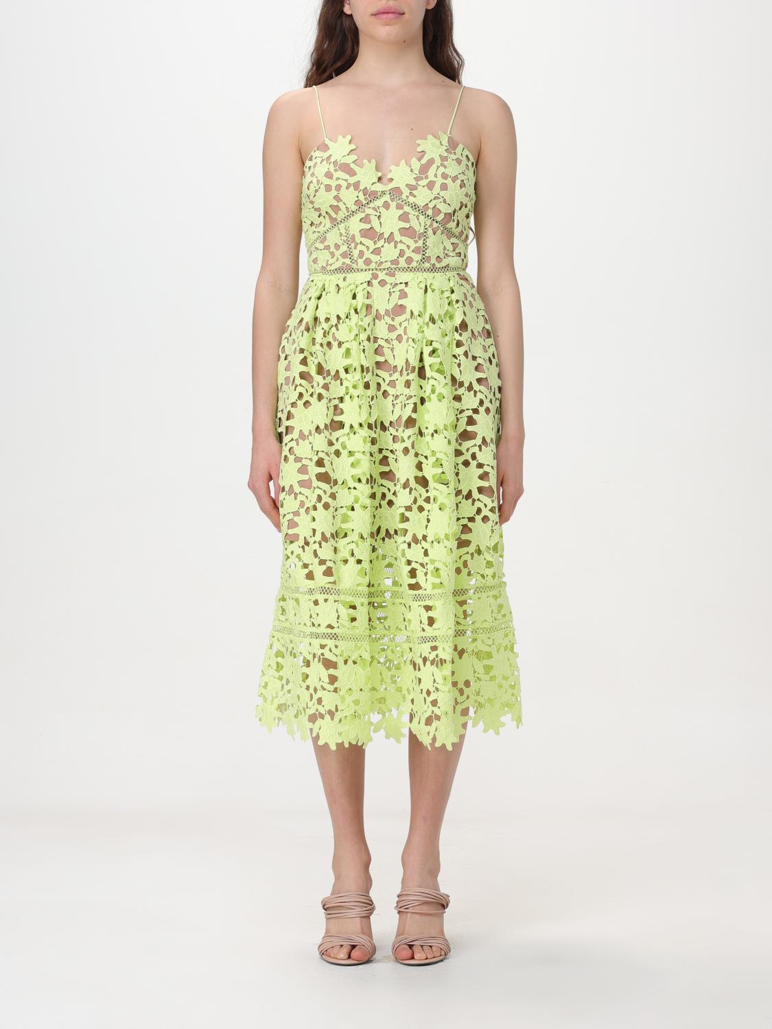 Self-Portrait Dress woman - Green | SS24151MG | GIGLIO.COM Self-Portrait Dress woman - Green | SS24151MG | GIGLIO.COM