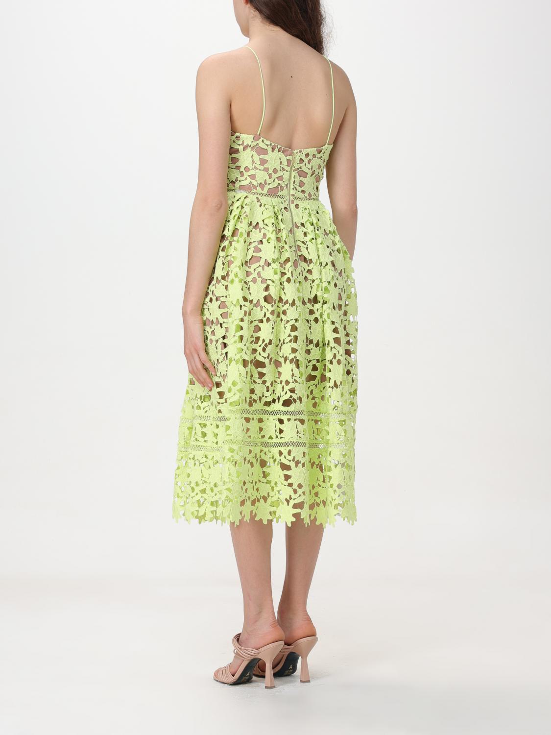 Self-Portrait Dress woman - Green | SS24151MG | GIGLIO.COM