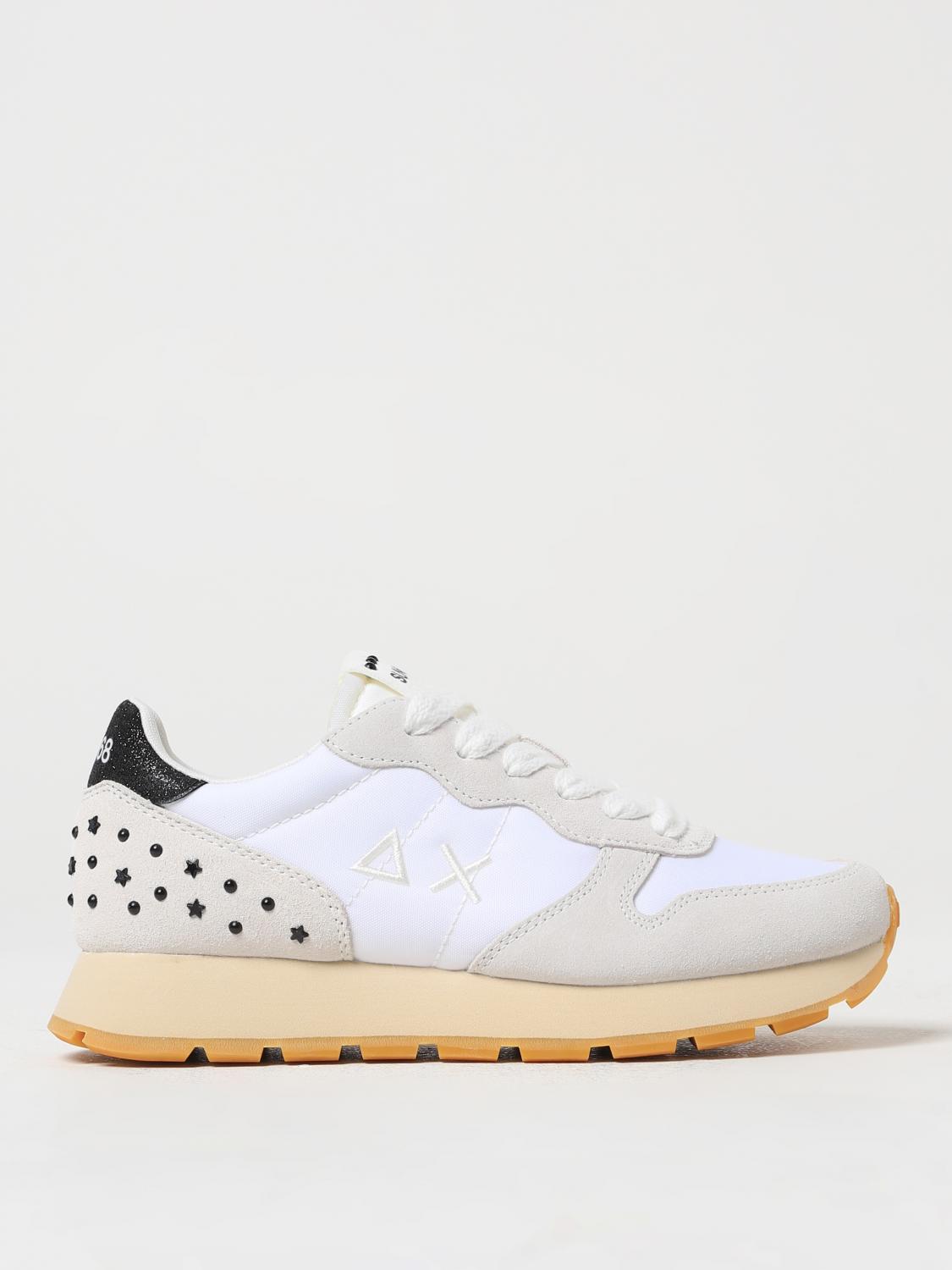 SUN 68 Sneakers Ally in camoscio e mesh con borchie Bianco Sneakers Sun 68 Z34206 online su GIGLIO.COM