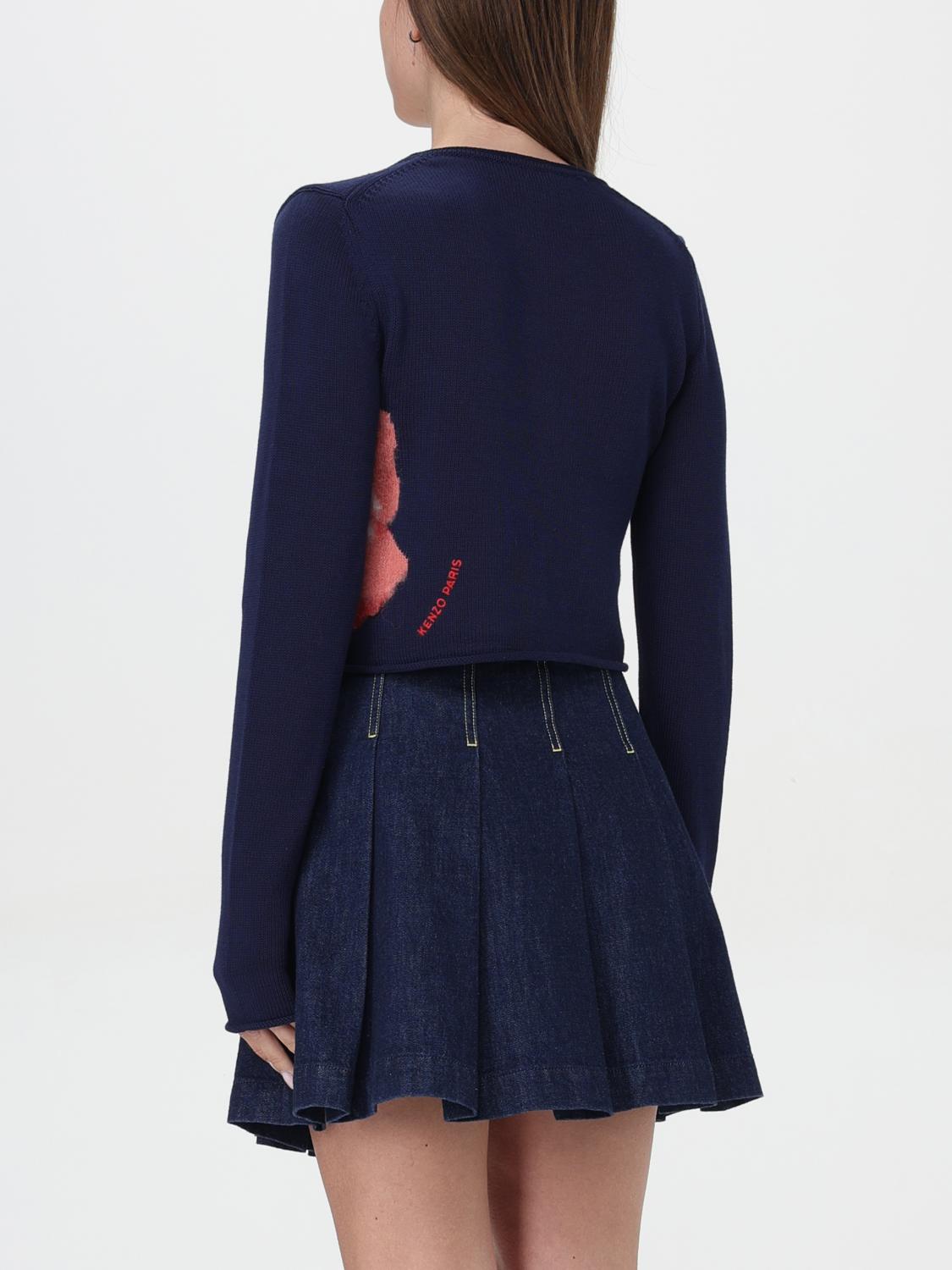 KENZO JERSEY: Cárdigan mujer Kenzo, Azul Oscuro - Img 3