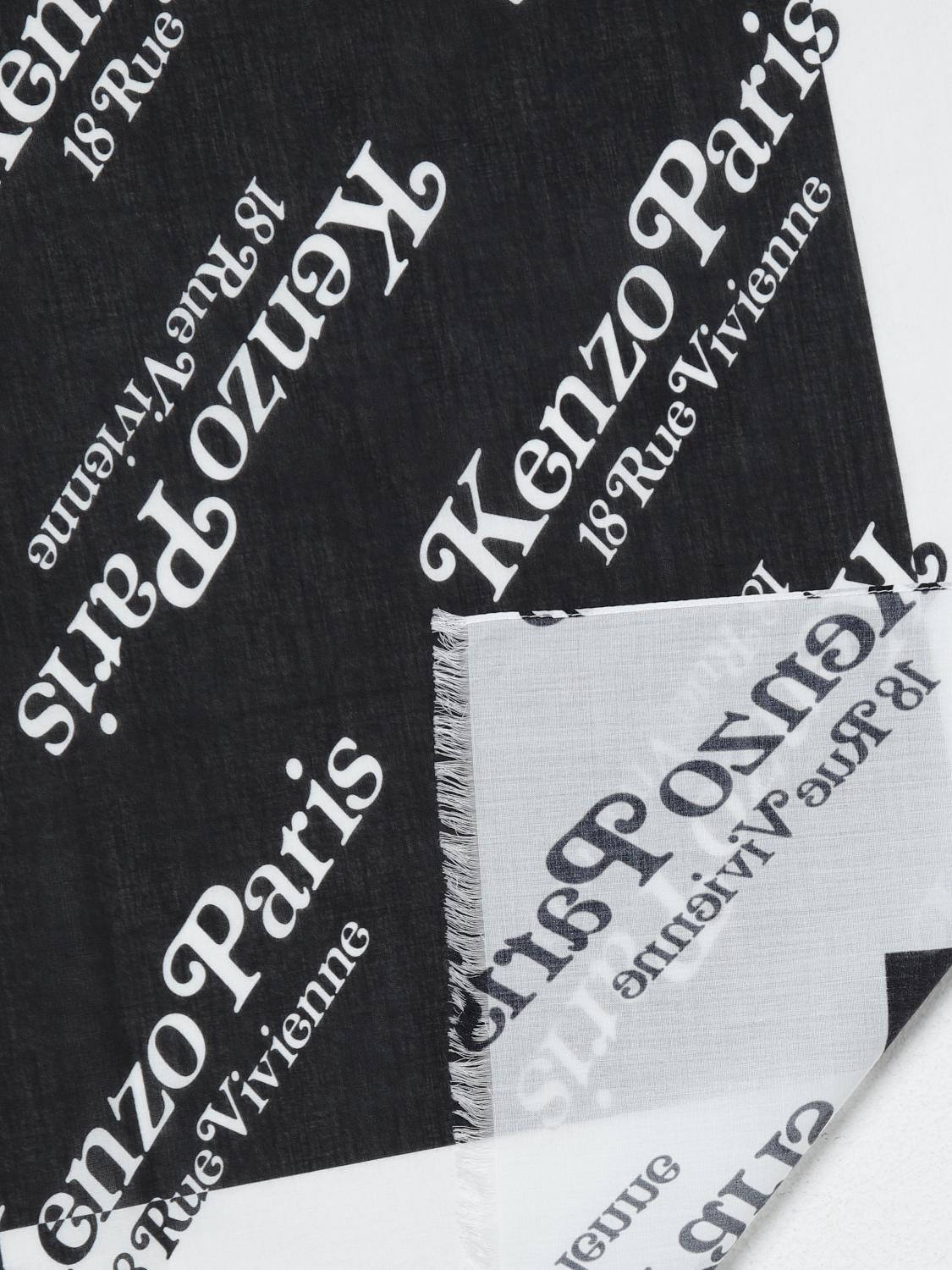 KENZO SCHAL: Schal herren Kenzo, Schwarz - Img 3