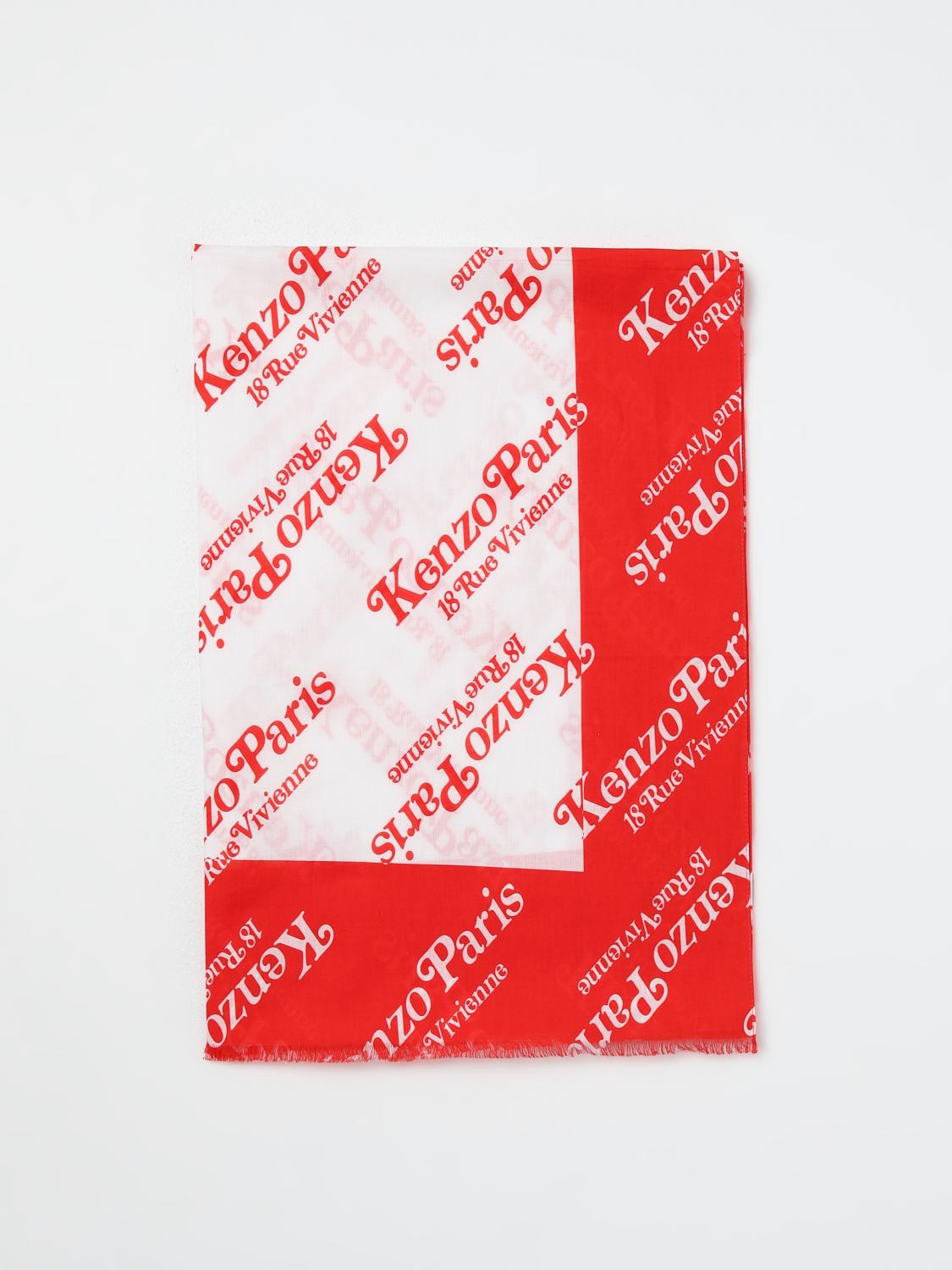 KENZO SCHAL: Schal herren Kenzo, Rot - Img 1