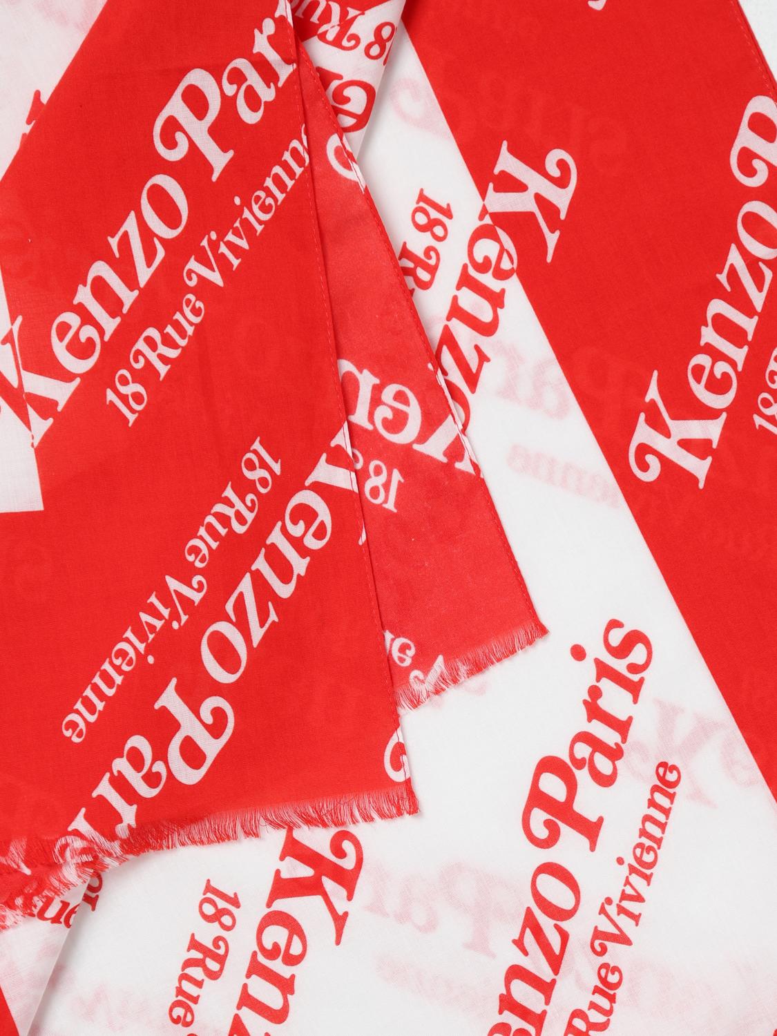 KENZO SCHAL: Schal herren Kenzo, Rot - Img 3