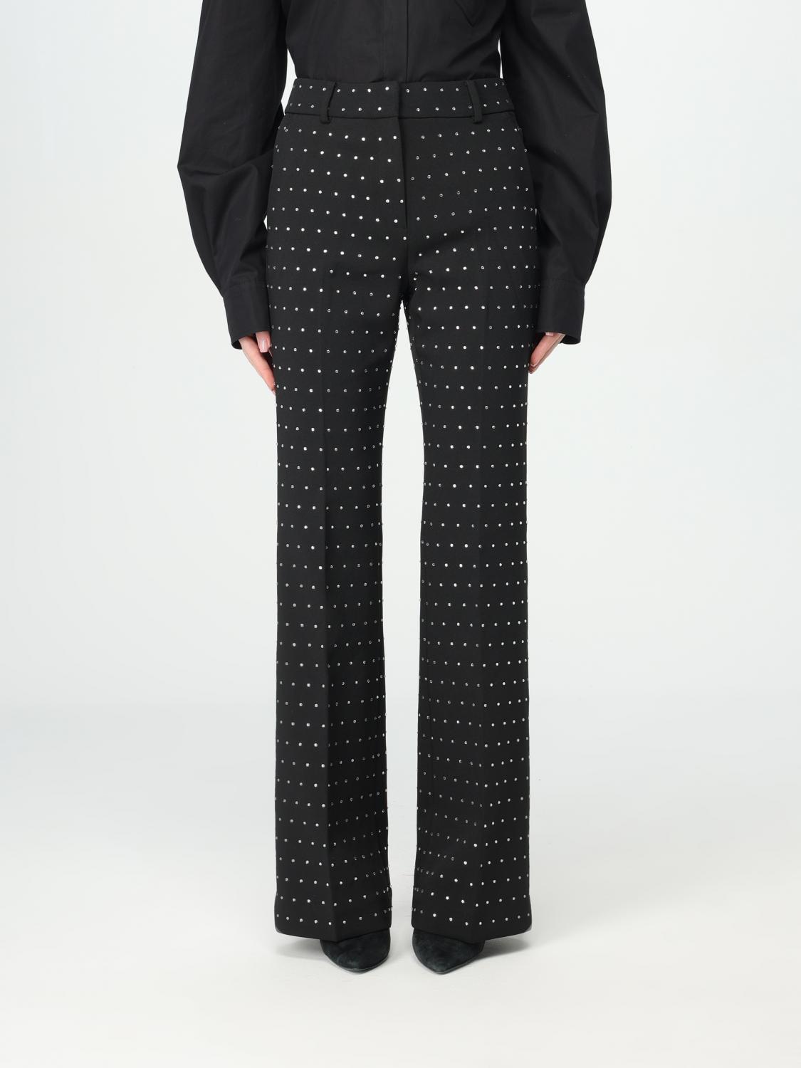 パンツ Michael Kors Woman Pants Black MR330GE3GZ 001 Michael Kors Women's Black Slim Straight Pants Size M