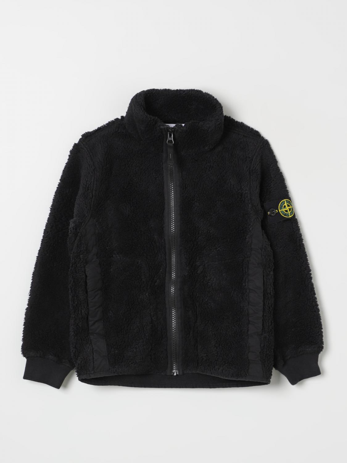 チビ 新品 STONE  JUNIOR ブルゾン 10歳 Stone Island Junior Sweater kids - Black | 61745 | GIGLIO.COM