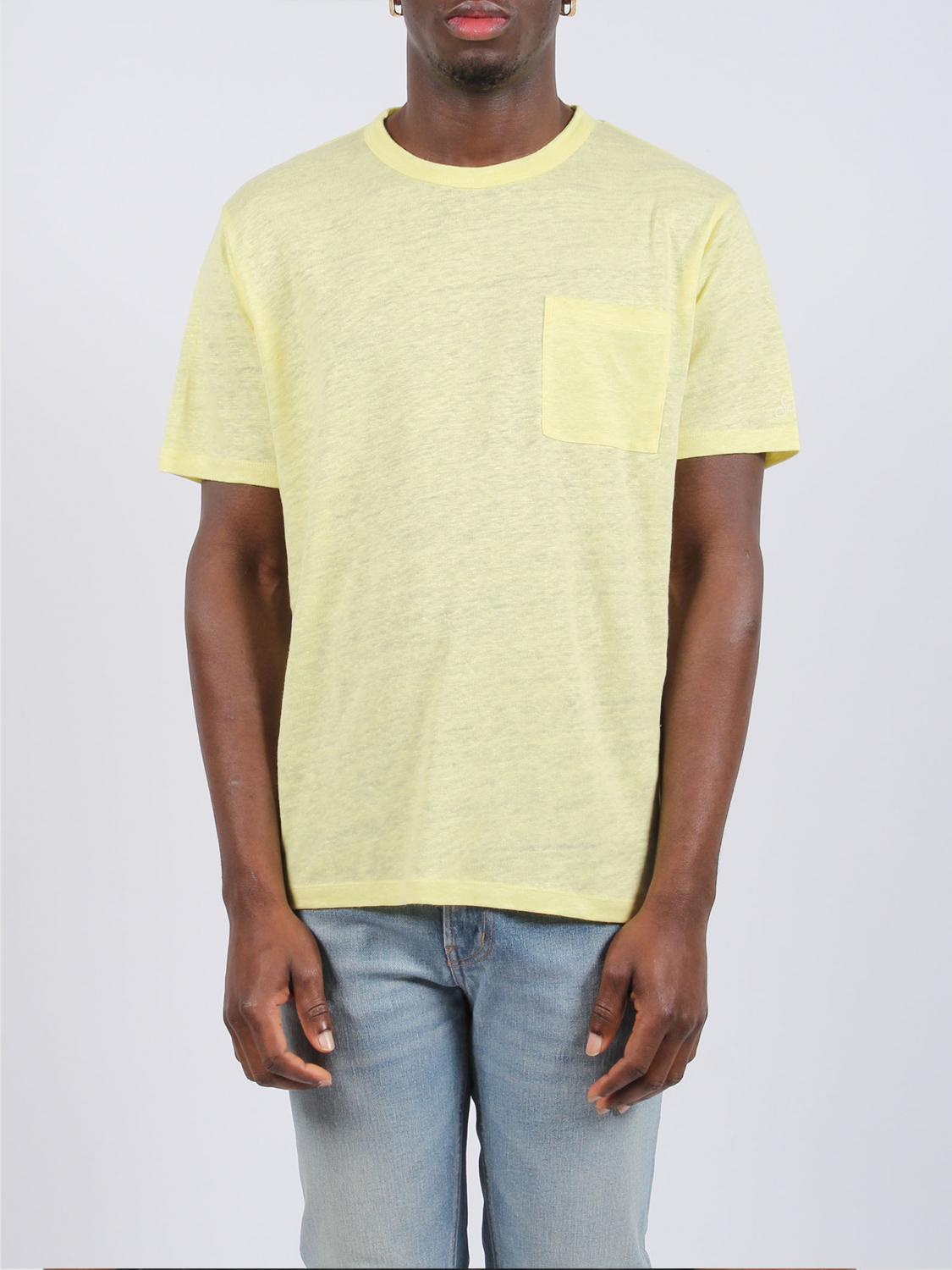 MC2 SAINT BARTH T-SHIRT: T-shirt MC2 Saint Barth in lino , Giallo - Img 1