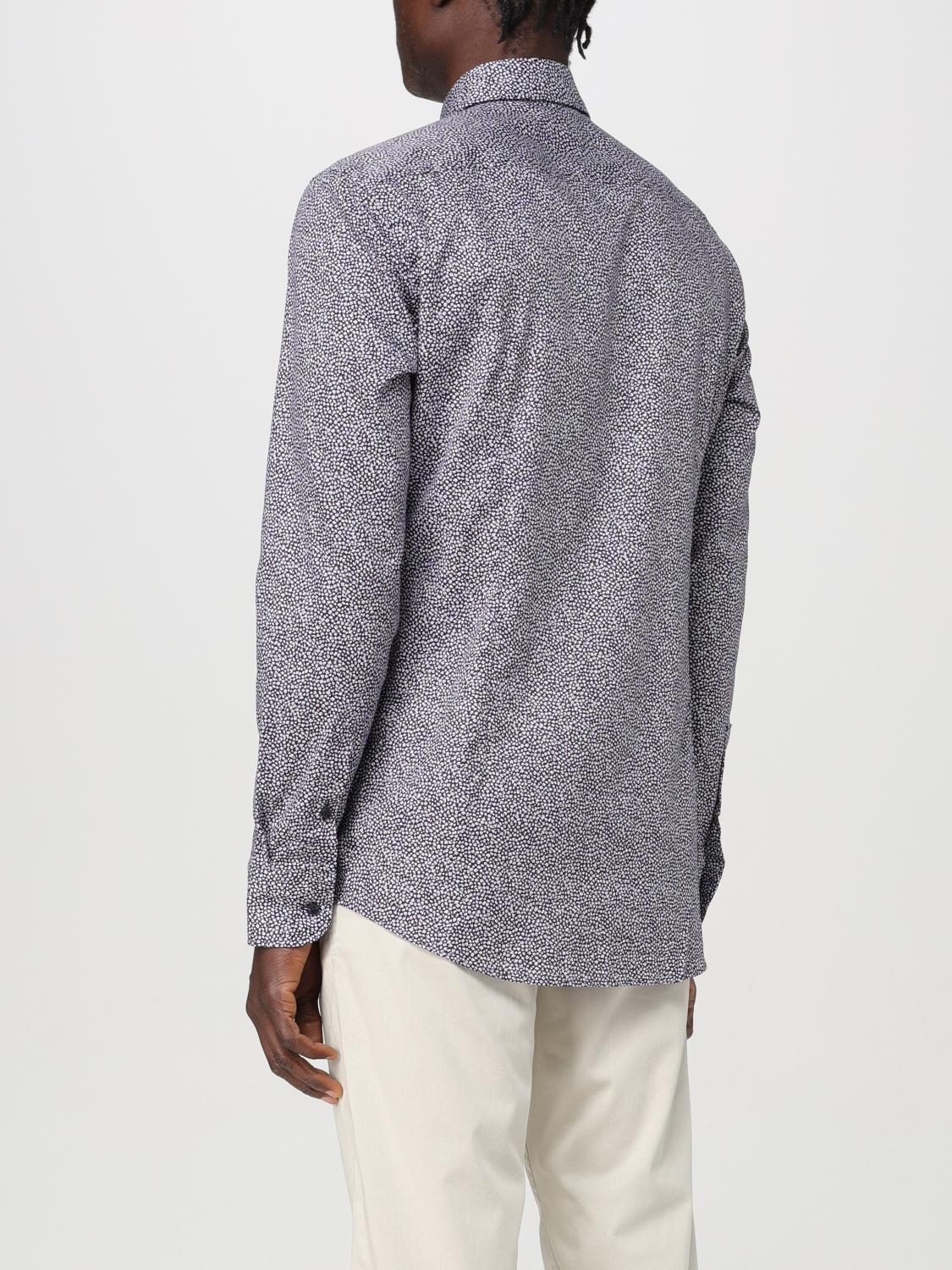BOSS CAMICIA: Camicia Boss in popeline di cotone con stampa , Blue - Img 2