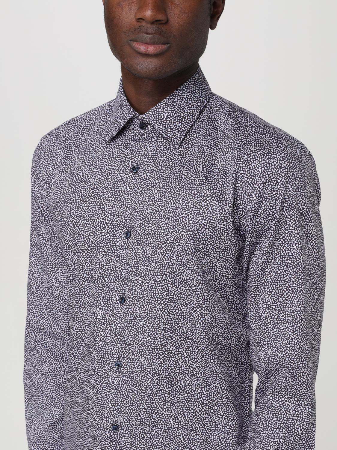 BOSS CAMICIA: Camicia Boss in popeline di cotone con stampa , Blue - Img 3