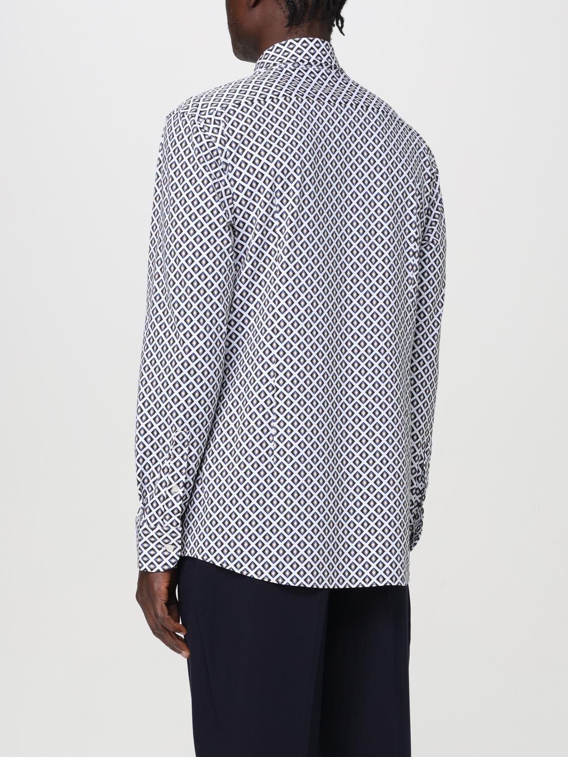 BOSS CAMICIA: Camicia Boss in popeline con grafica all over , Blue - Img 2