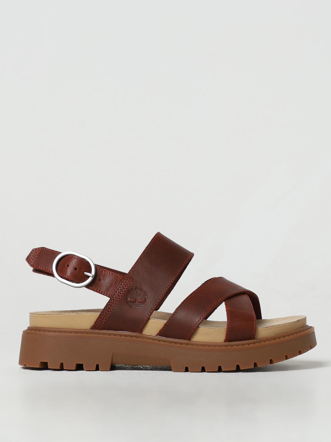 TIMBERLAND FLAT SANDAL: Flat sandals woman Timberland, Red - Img 1