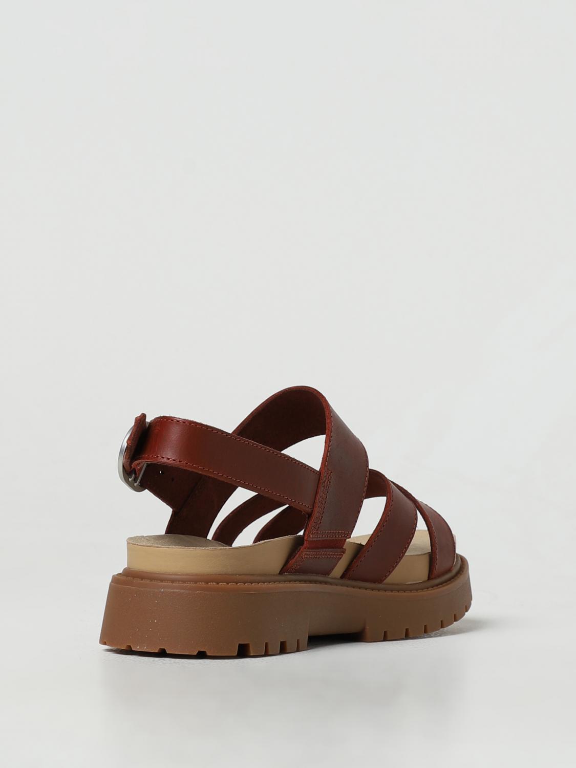 TIMBERLAND FLAT SANDAL: Flat sandals woman Timberland, Red - Img 3