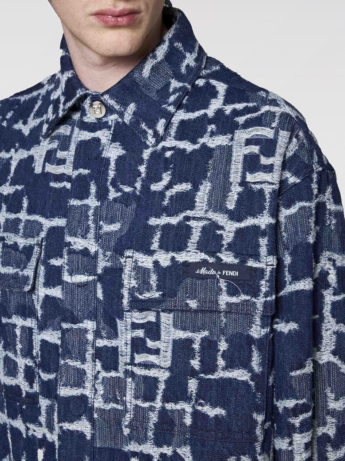 FENDI シャツ: ブレザー メンズ Fendi, ブルー - Img 3