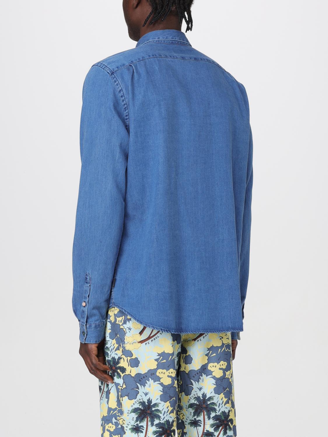 PS PAUL SMITH SHIRT: Shirt men Ps Paul Smith, Blue - Img 2