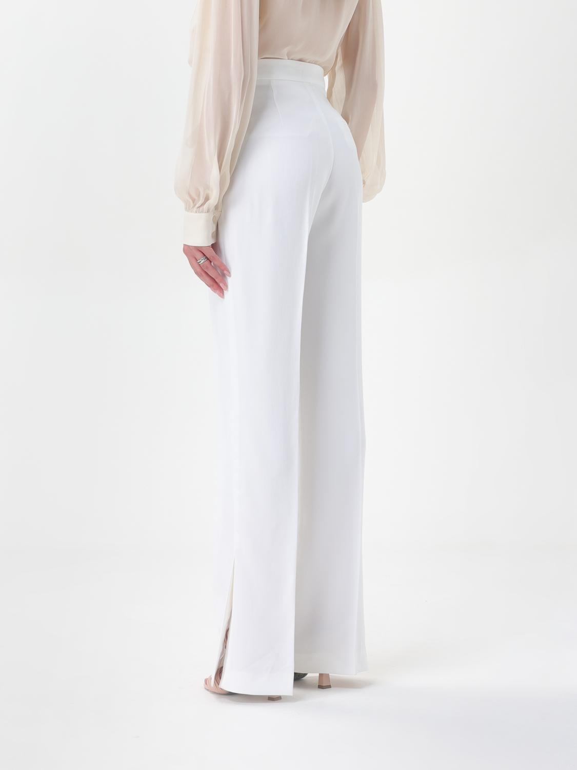 LIU JO PANTALONI: Pantalone Liu Jo in crêpe, Bianco - Img 3