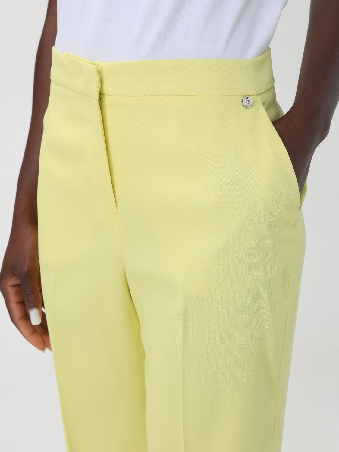 LIU JO PANTALONI: Pantalone Liu Jo in crêpe, Giallo - Img 4