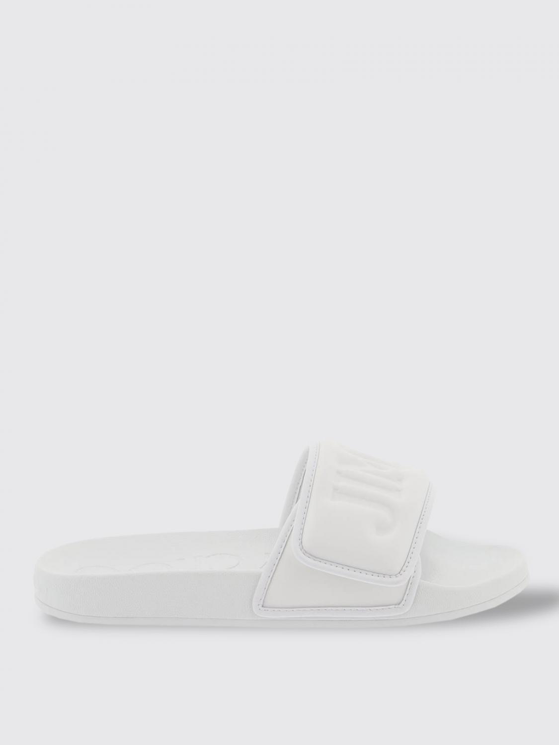 JIMMY CHOO FLACHE SANDALEN: Flache sandalen damen Jimmy Choo, Weiß - Img 1