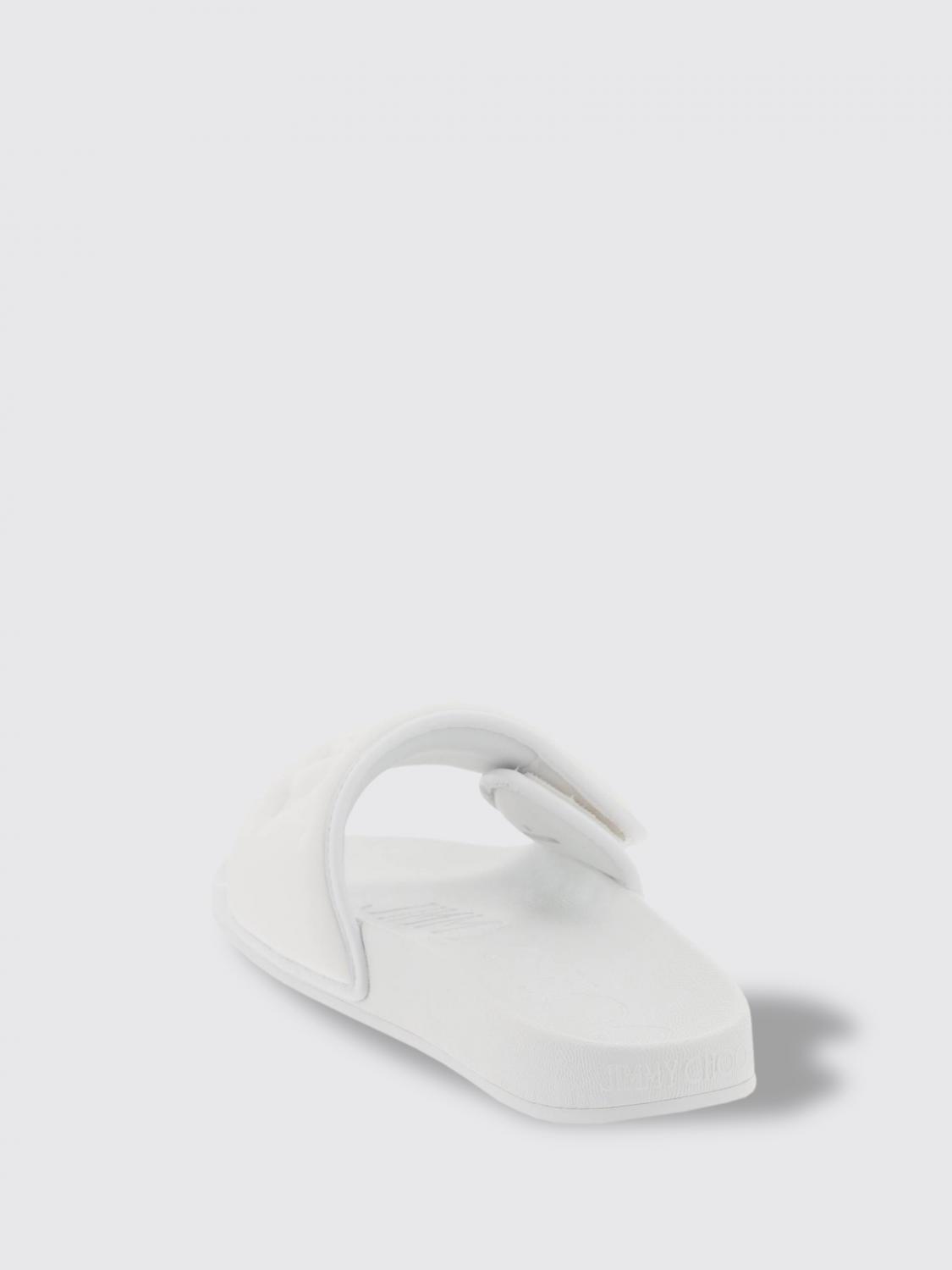JIMMY CHOO FLACHE SANDALEN: Flache sandalen damen Jimmy Choo, Weiß - Img 2