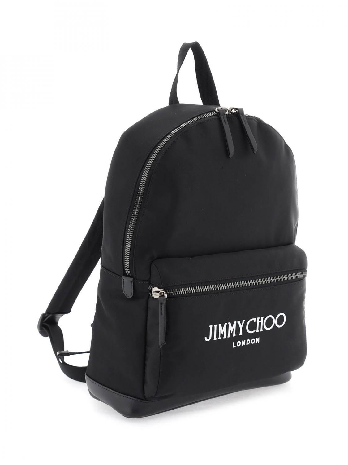 Jimmy Choo Backpack men - Black | WILMERDNH | GIGLIO.COM