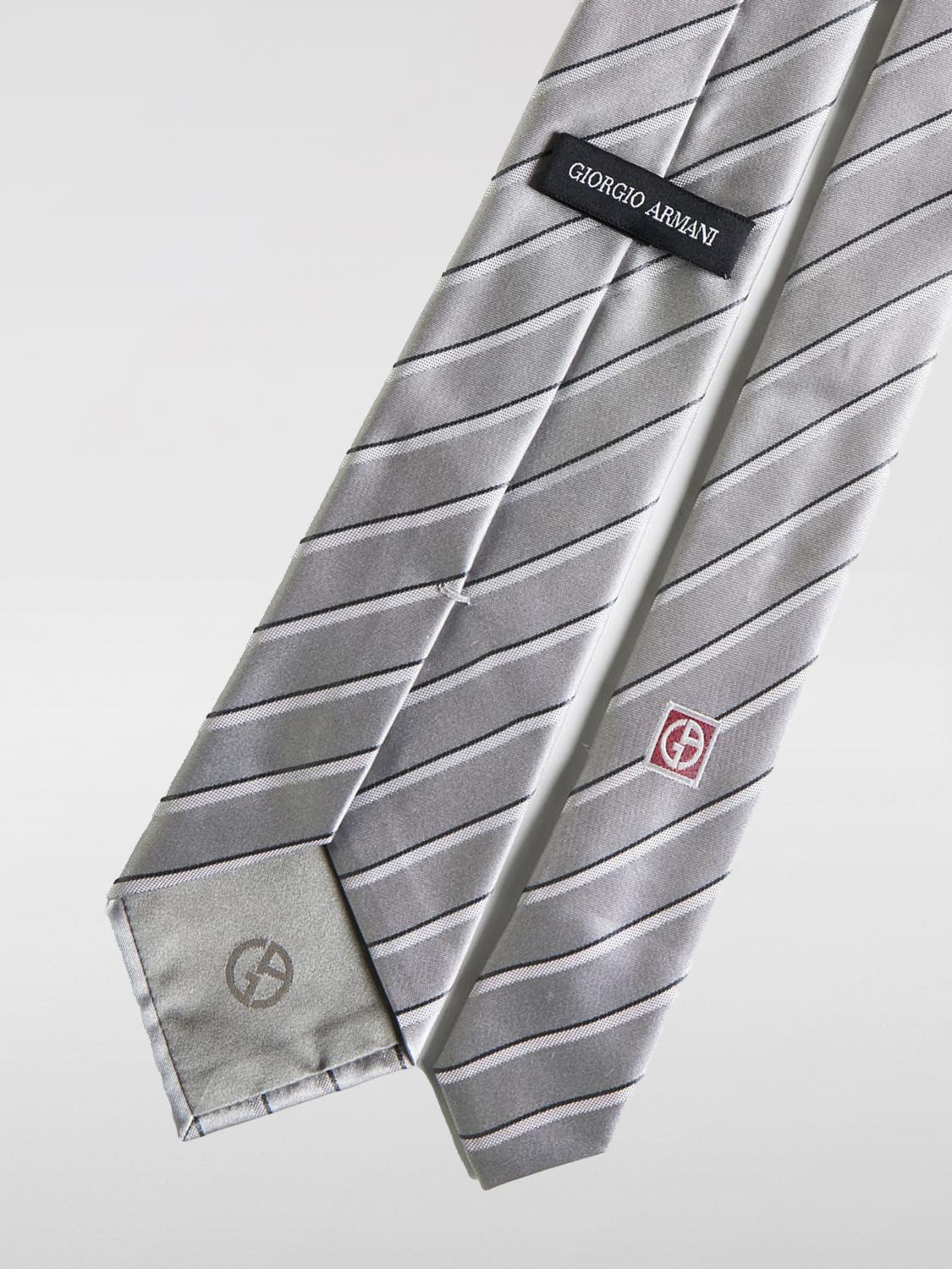 GIORGIO ARMANI KRAWATTE: Krawatte herren Giorgio Armani, Grau - Img 2