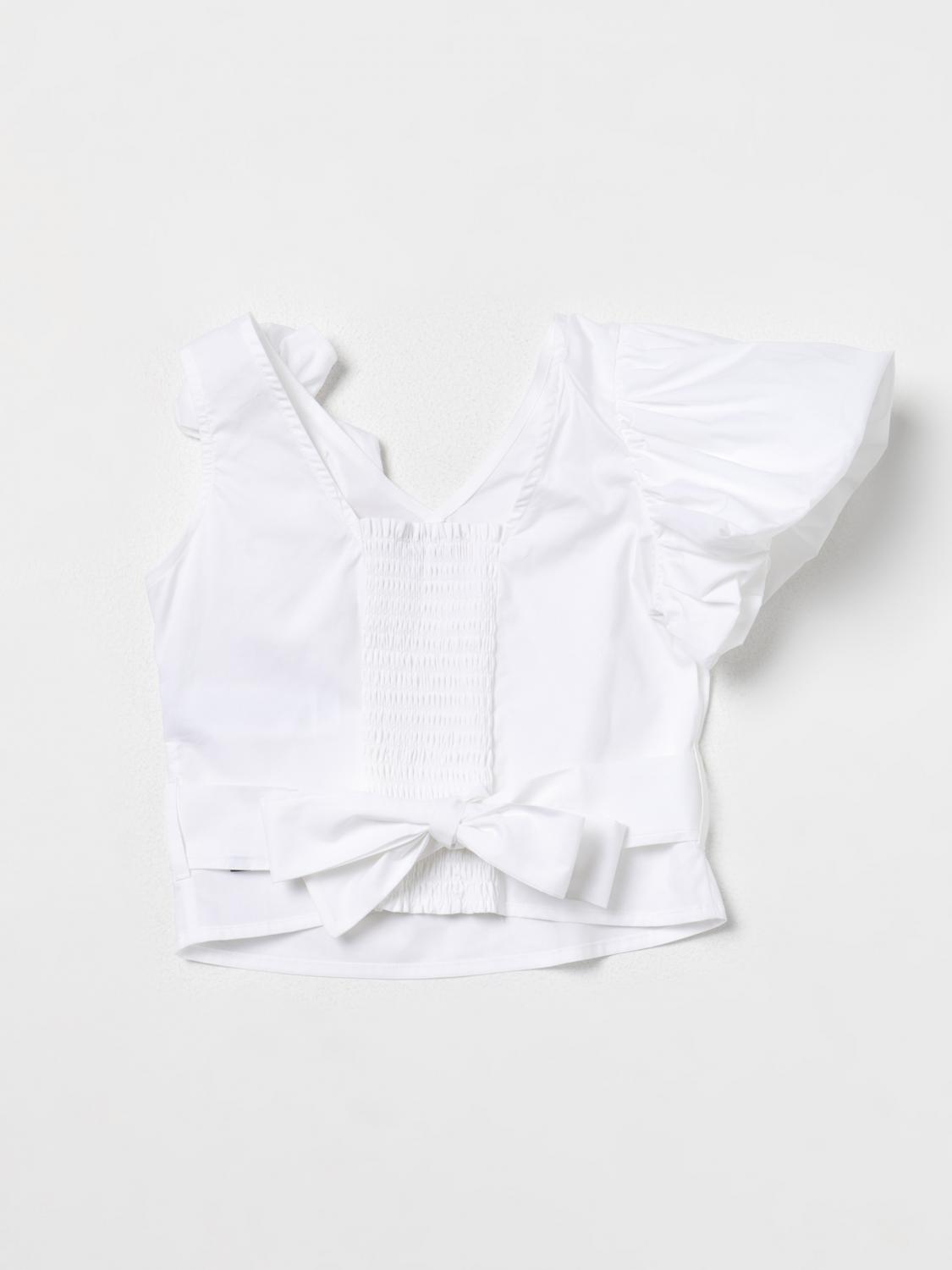 MISS BLUMARINE TOP: Top kinder Miss Blumarine, Weiß - Img 2