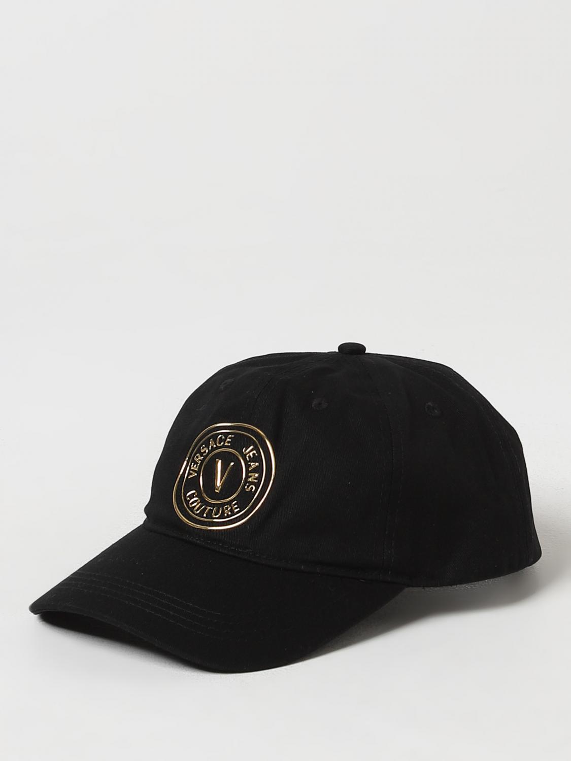 VERSACE: Cappello in cotone - Nero | Cappello Versace 10096251A06947