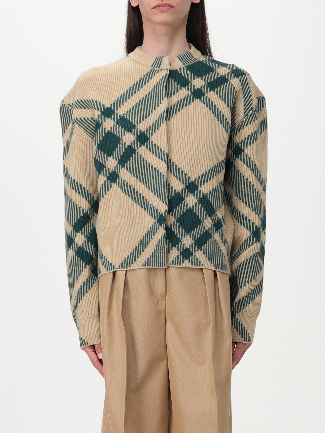 BURBERRY: Sweater woman Beige Burberry cardigan 8081013 online