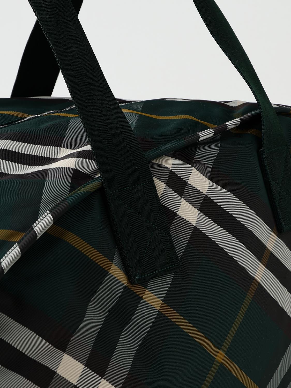 BURBERRY SAC DE VOYAGE: Sac homme Burberry, Vert - Img 4