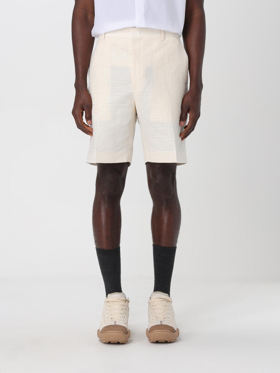 Fendi ショートパンツ メンズ - ホワイト | FB0821AR94 | GIGLIO.COM