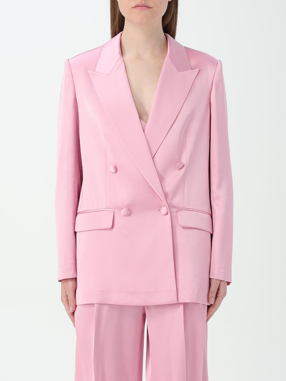 Blazer Twin Set Rosa TWINSET: Giacca Donna Rosa Blazer Twinset