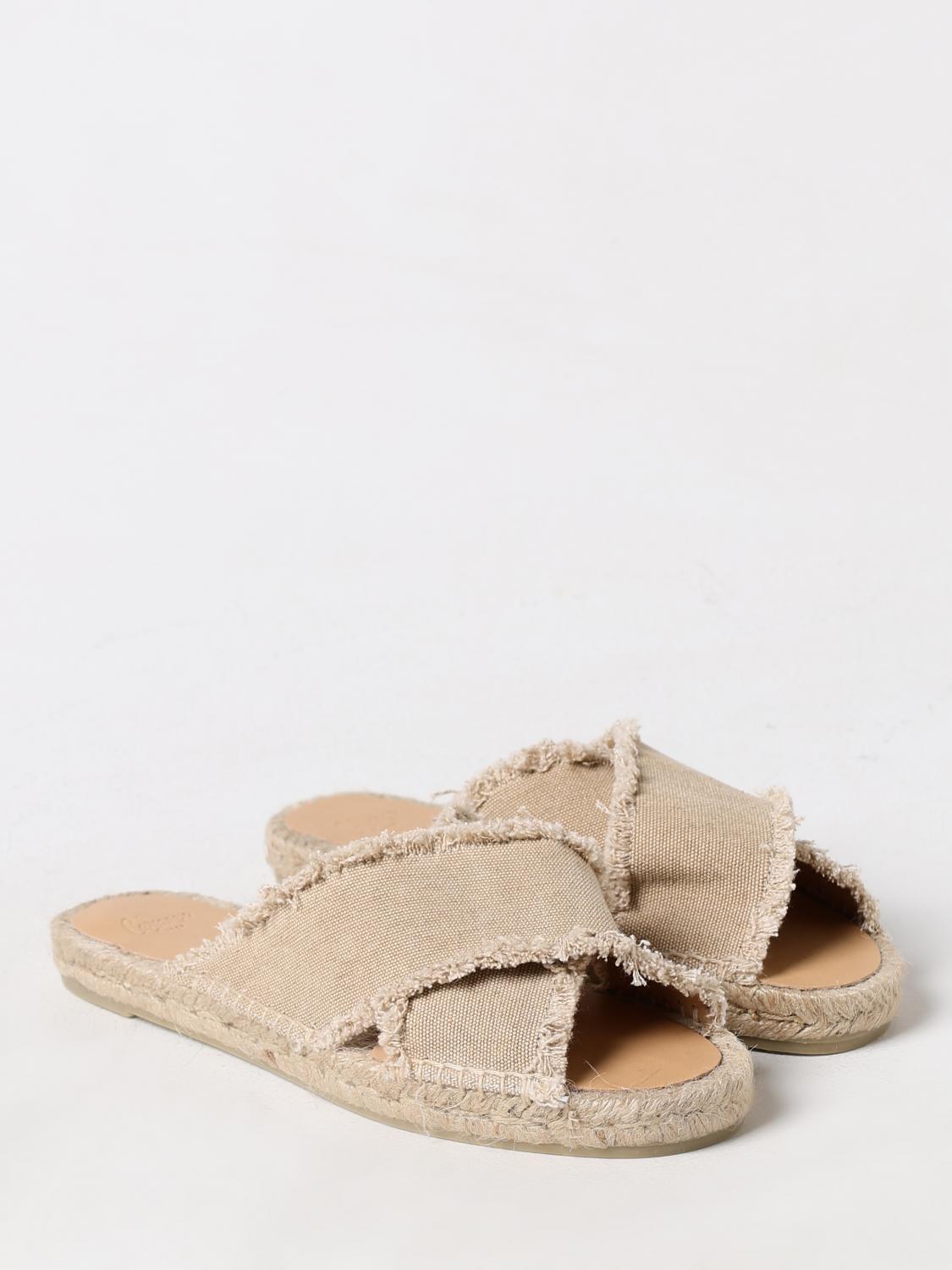 CASTAÑER FLAT SANDALS: Flat sandals woman CastaÑer, Beige - Img 2