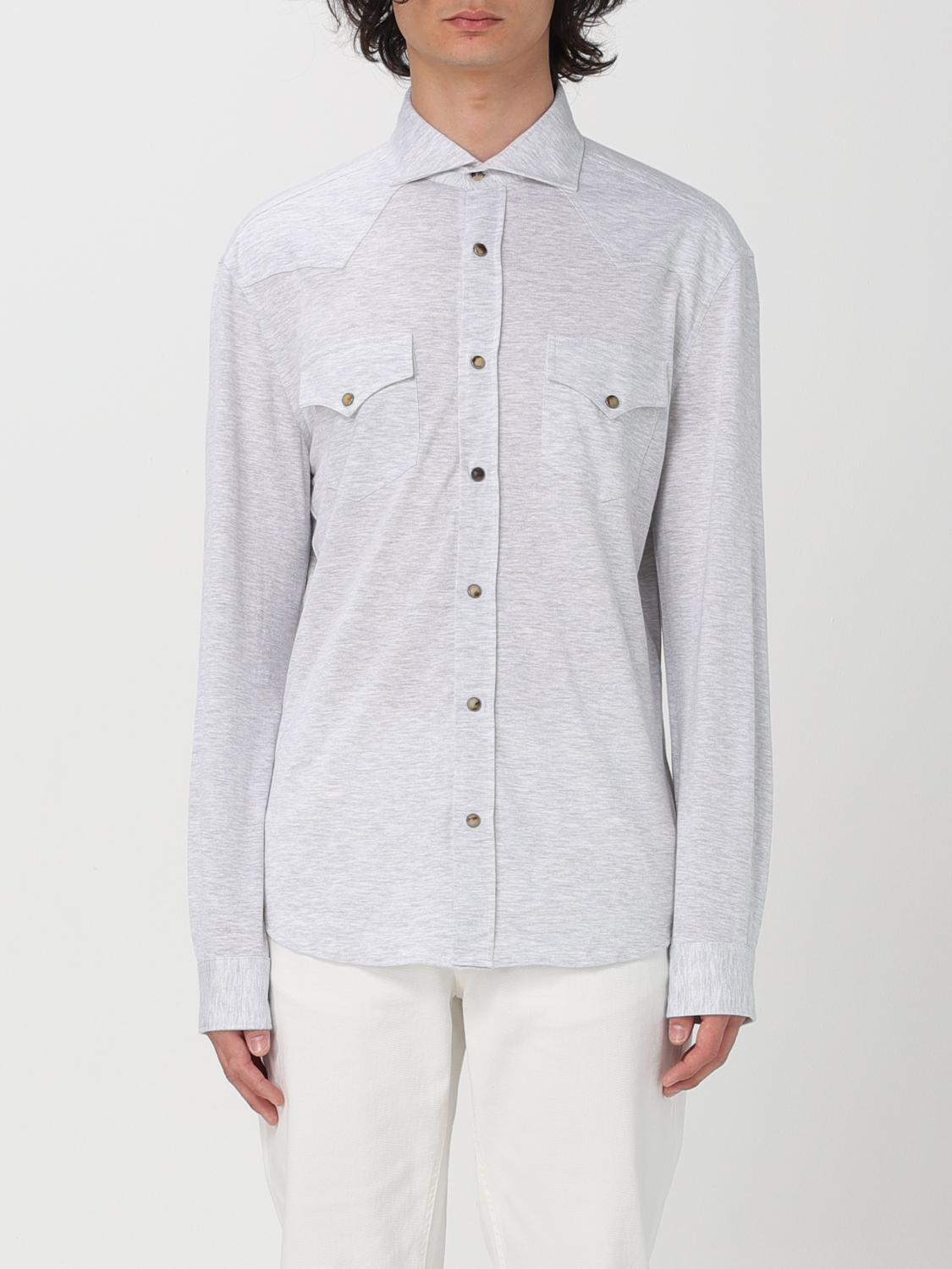 BRUNELLO CUCINELLI CAMICIA: Camicia uomo Brunello Cucinelli, Perla - Img 1