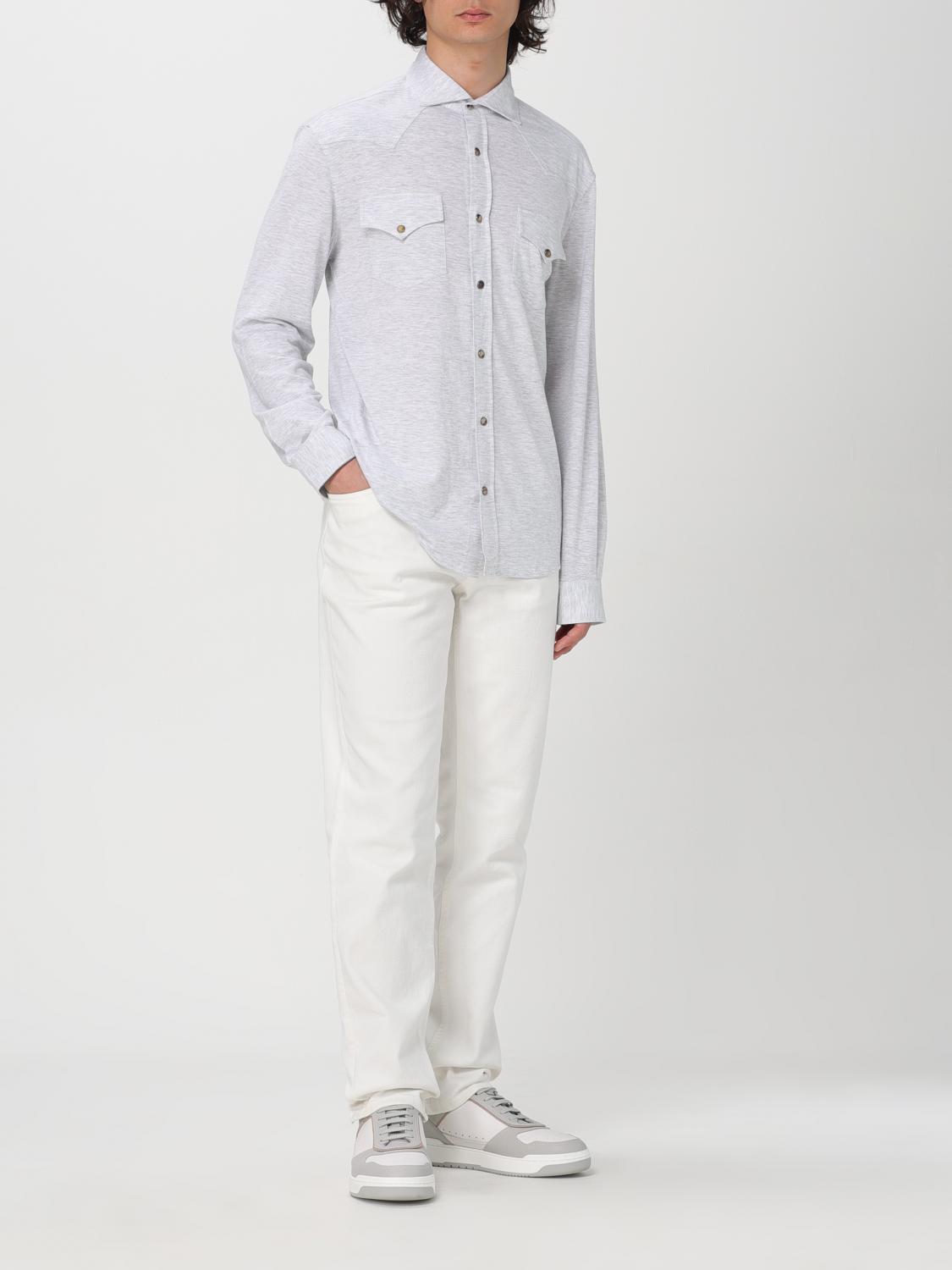 BRUNELLO CUCINELLI CAMICIA: Camicia uomo Brunello Cucinelli, Perla - Img 2