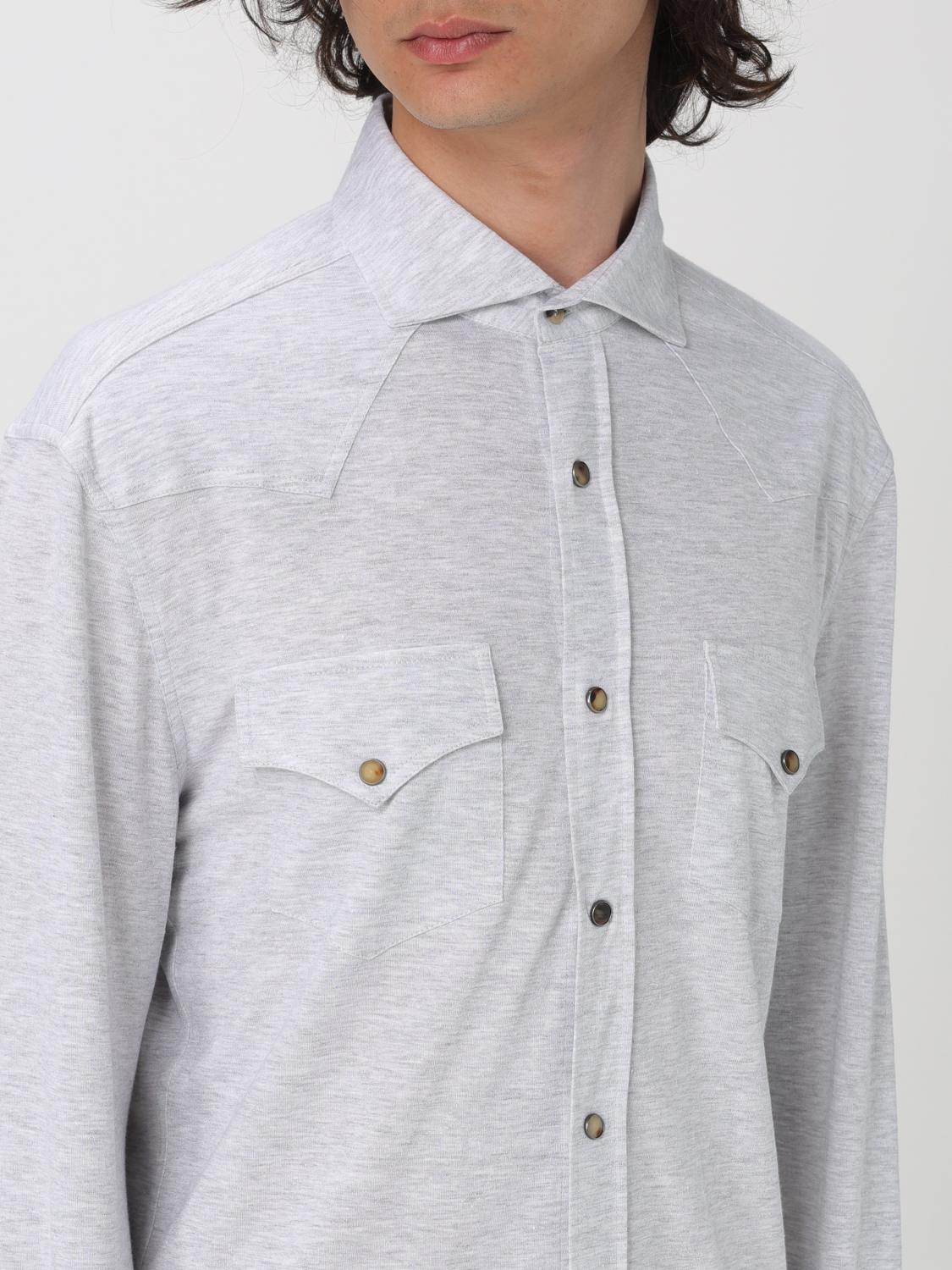 BRUNELLO CUCINELLI CAMICIA: Camicia uomo Brunello Cucinelli, Perla - Img 5