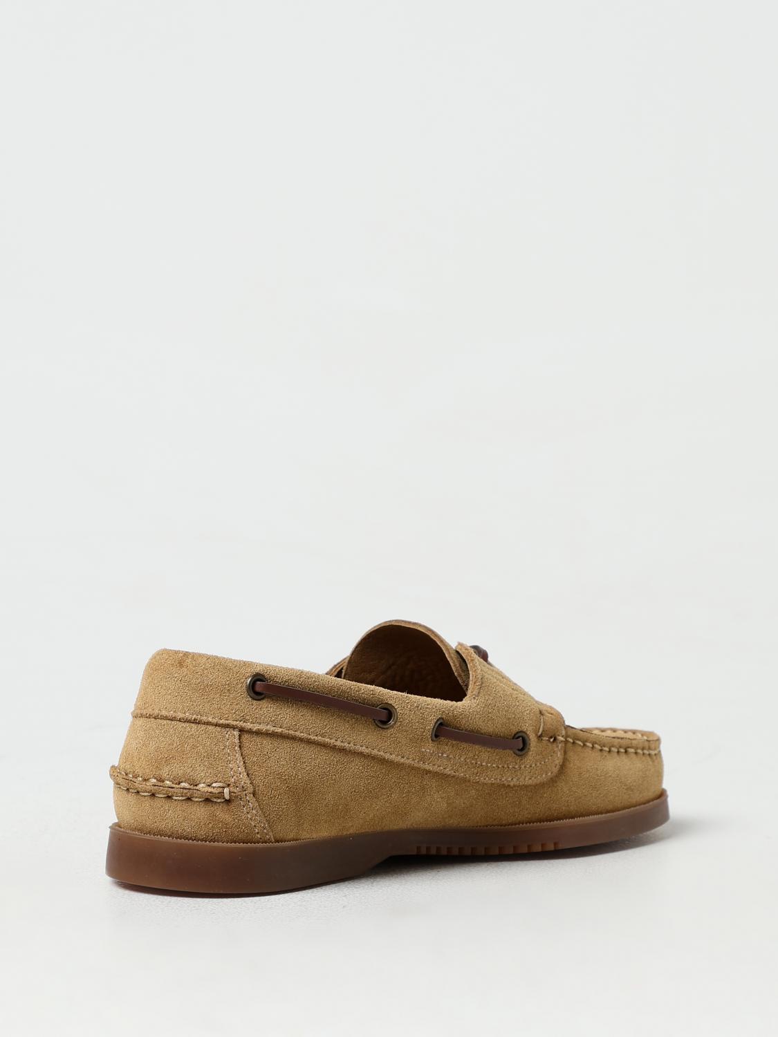 Paraboot Loafers Brown Suede Men’s Shoes Paraboot Reims Suede Loafers With Canvas Inserts - Brown  main image 4