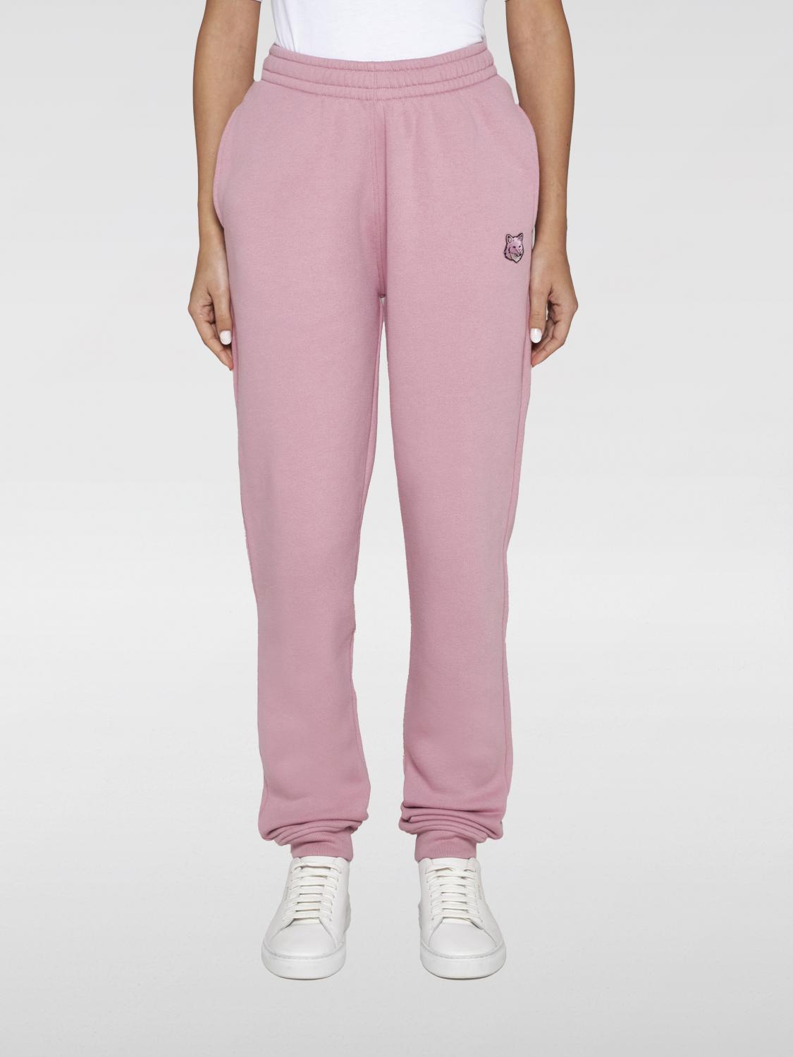 MAISON KITSUNÉ PANTALONI: Pantalone Maison Kitsuné in cotone , Rosa - Img 1