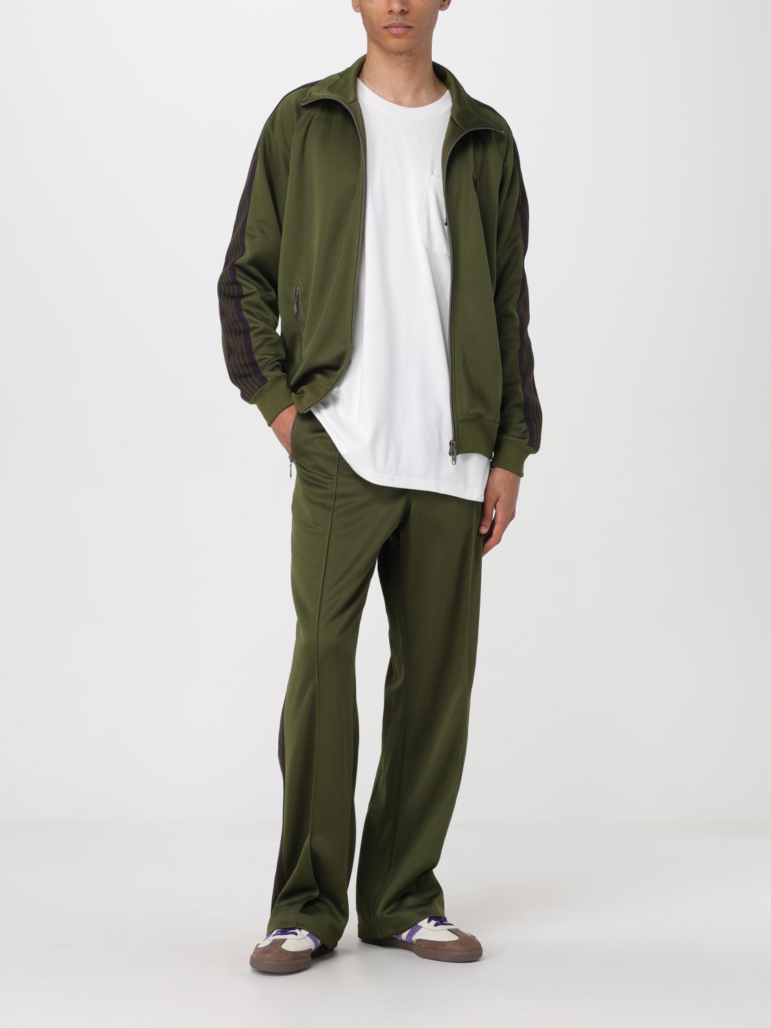 NEEDLES: Pants men - Green | Needles pants OT228 online at GIGLIO.COM