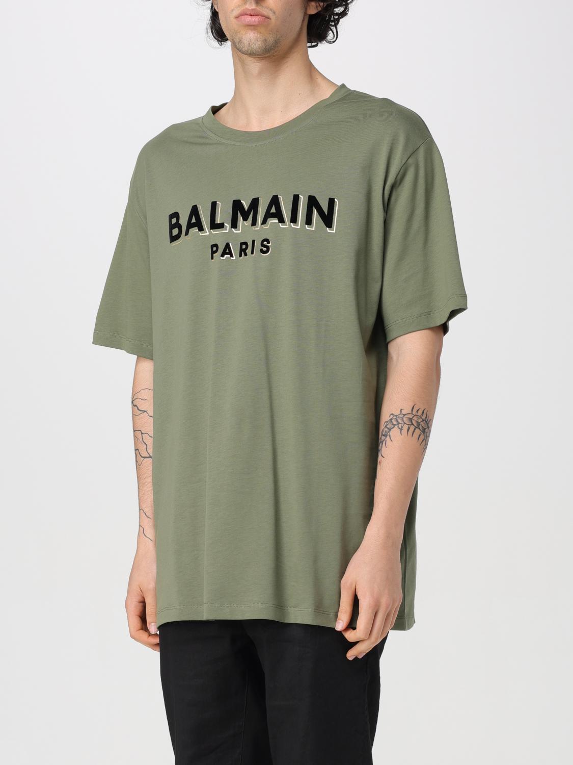 Balmain T-shirt men - Green | CH0EG010BB99 | GIGLIO.COM