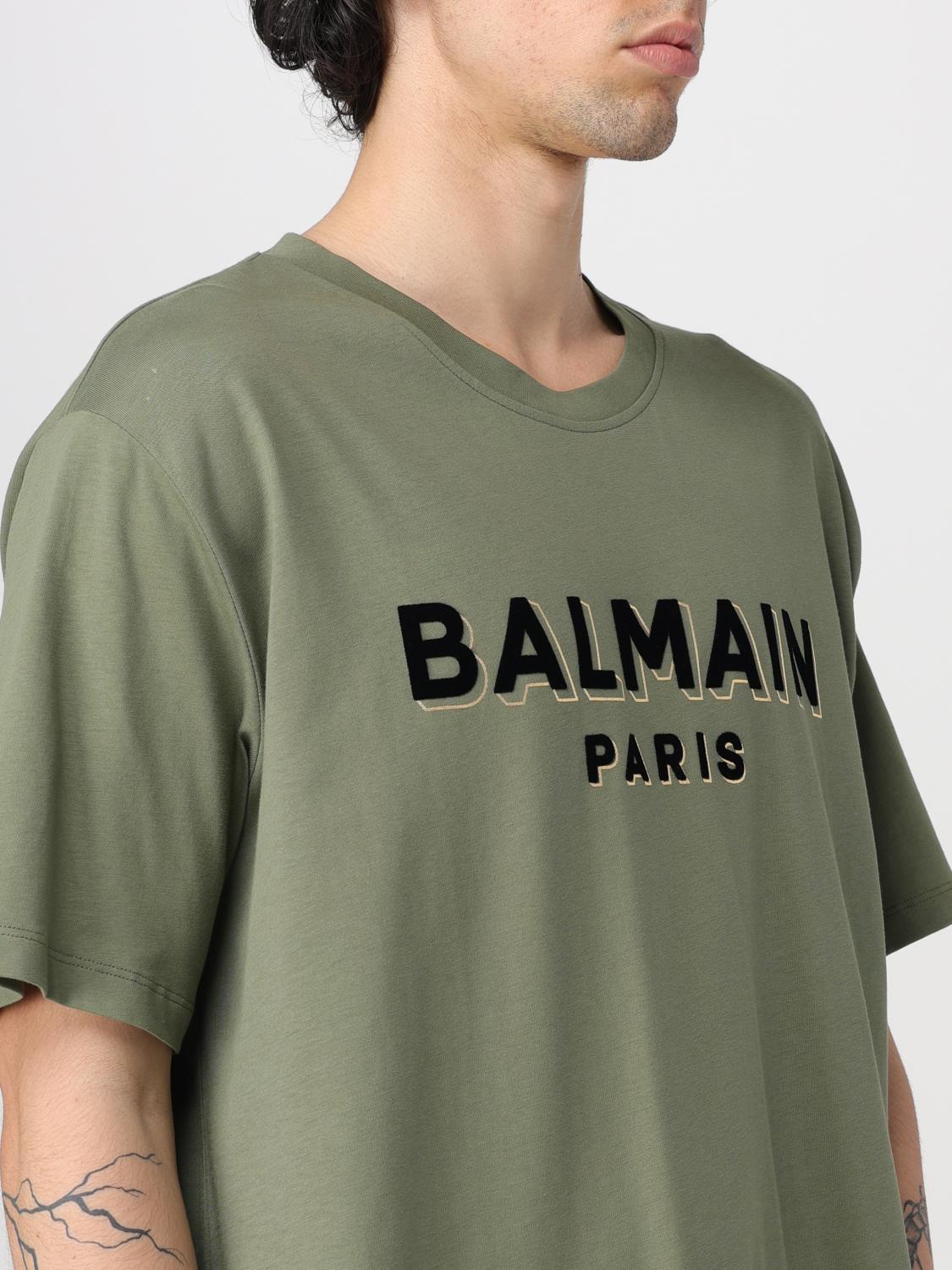 Balmain T-shirt men - Green | CH0EG010BB99 | GIGLIO.COM