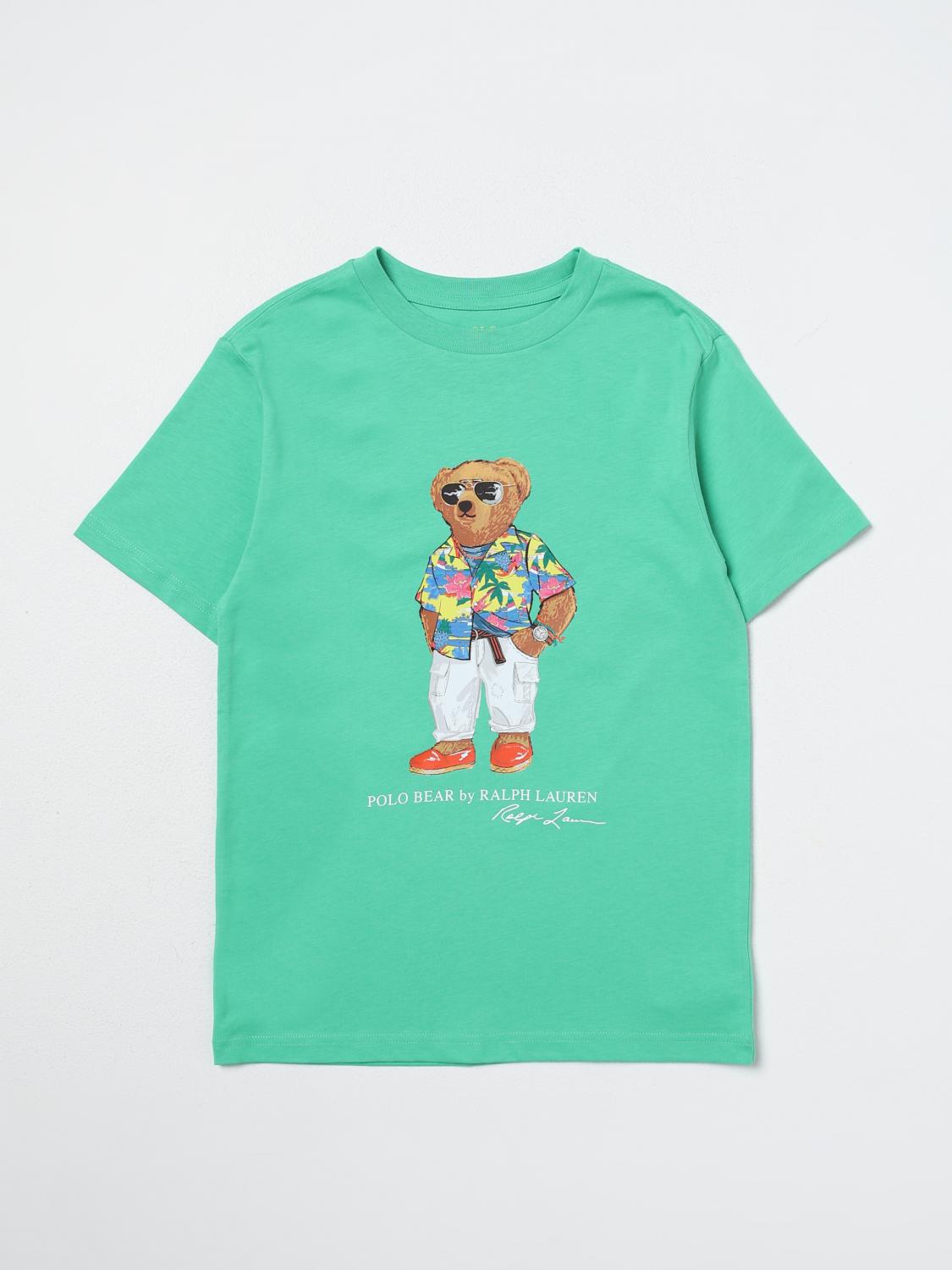 POLO RALPH LAUREN T-SHIRT: T-shirt enfant Polo Ralph Lauren, Vert - Img 1