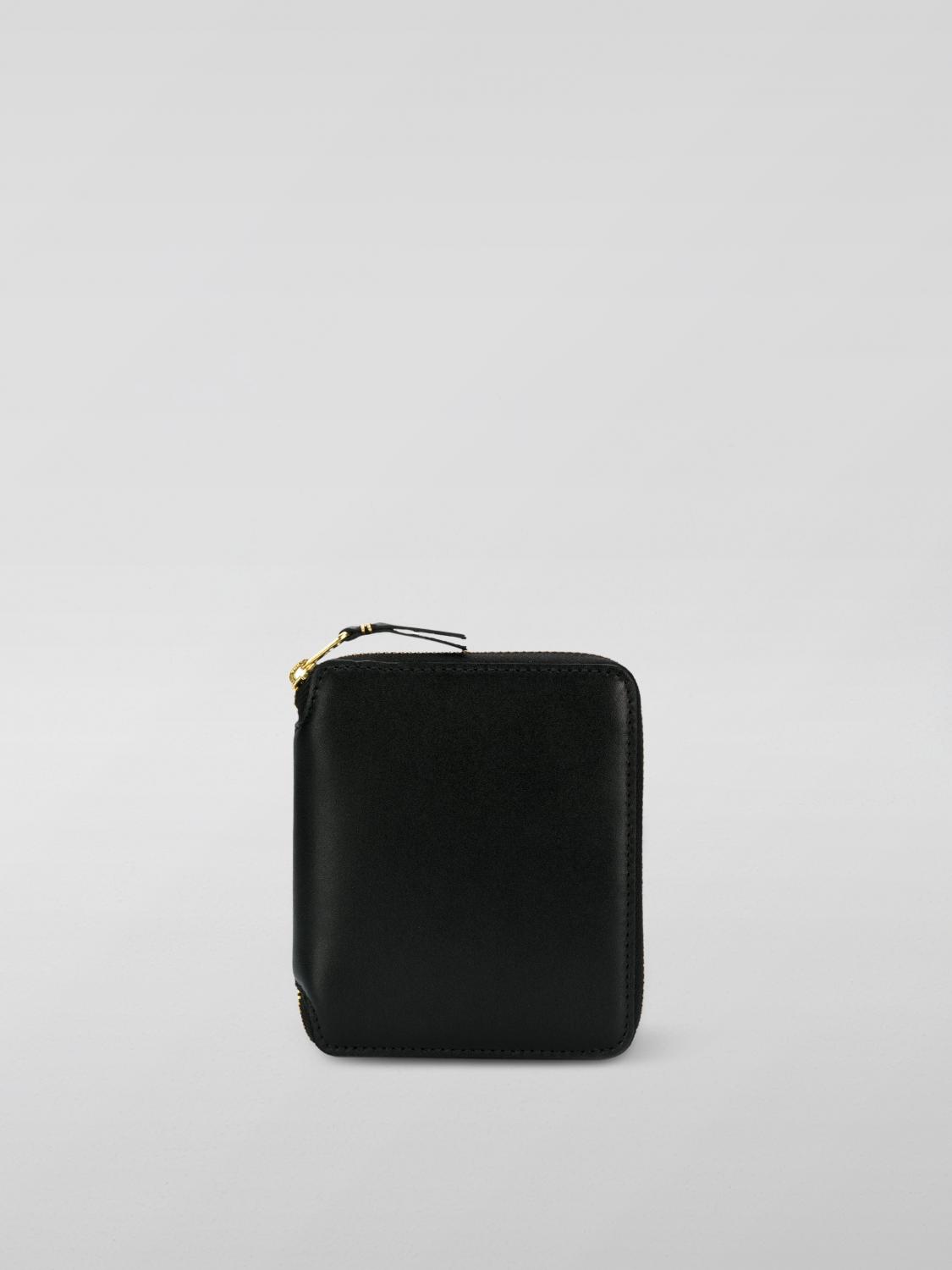 COMME DES GARÇONS WALLET 지갑: Comme Des Garçons Wallet 가죽 지갑, 블랙 - Img 1