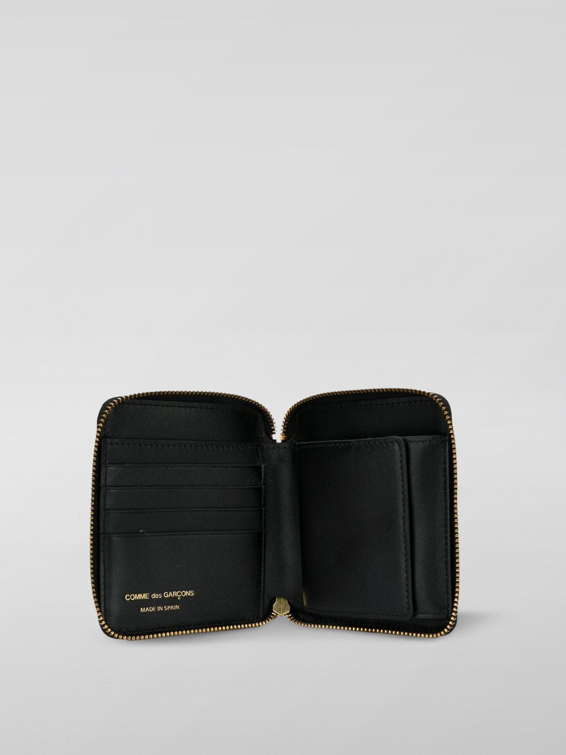 COMME DES GARÇONS WALLET 지갑: Comme Des Garçons Wallet 가죽 지갑, 블랙 - Img 2