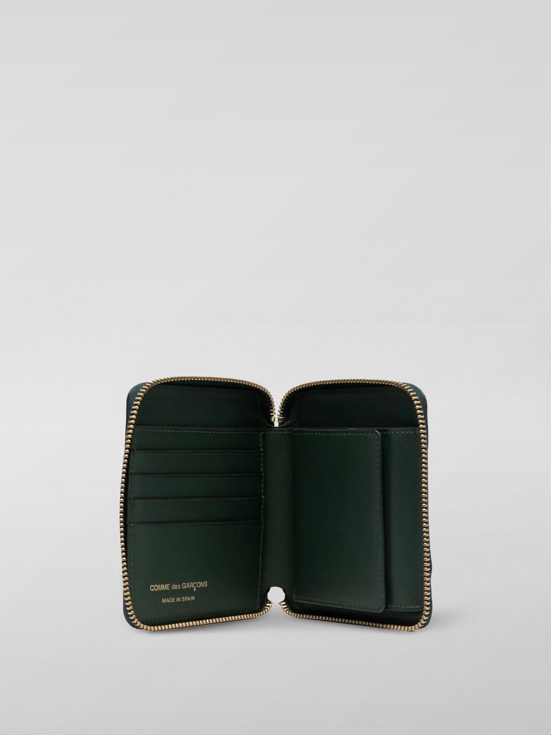 COMME DES GARÇONS WALLET PORTEMONNAIE: Comme Des Garçons Wallet Ledergeldbörse, Grün - Img 2