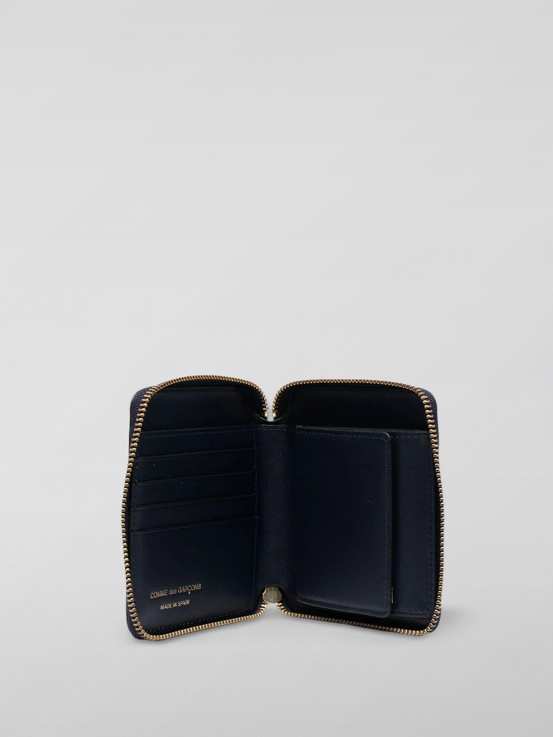 COMME DES GARÇONS WALLET WALLET: Comme Des Garçons Wallet Leather Wallet, Navy - Img 2
